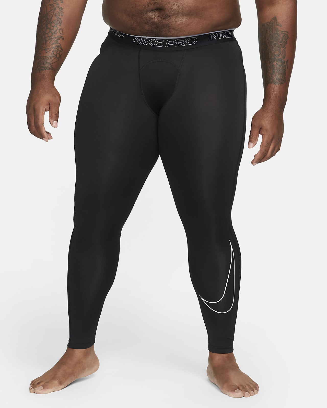 Nike Pro Dri-FIT Men's 3/4 Tights Running LIGHTWEIGHT SUPPORT Logo