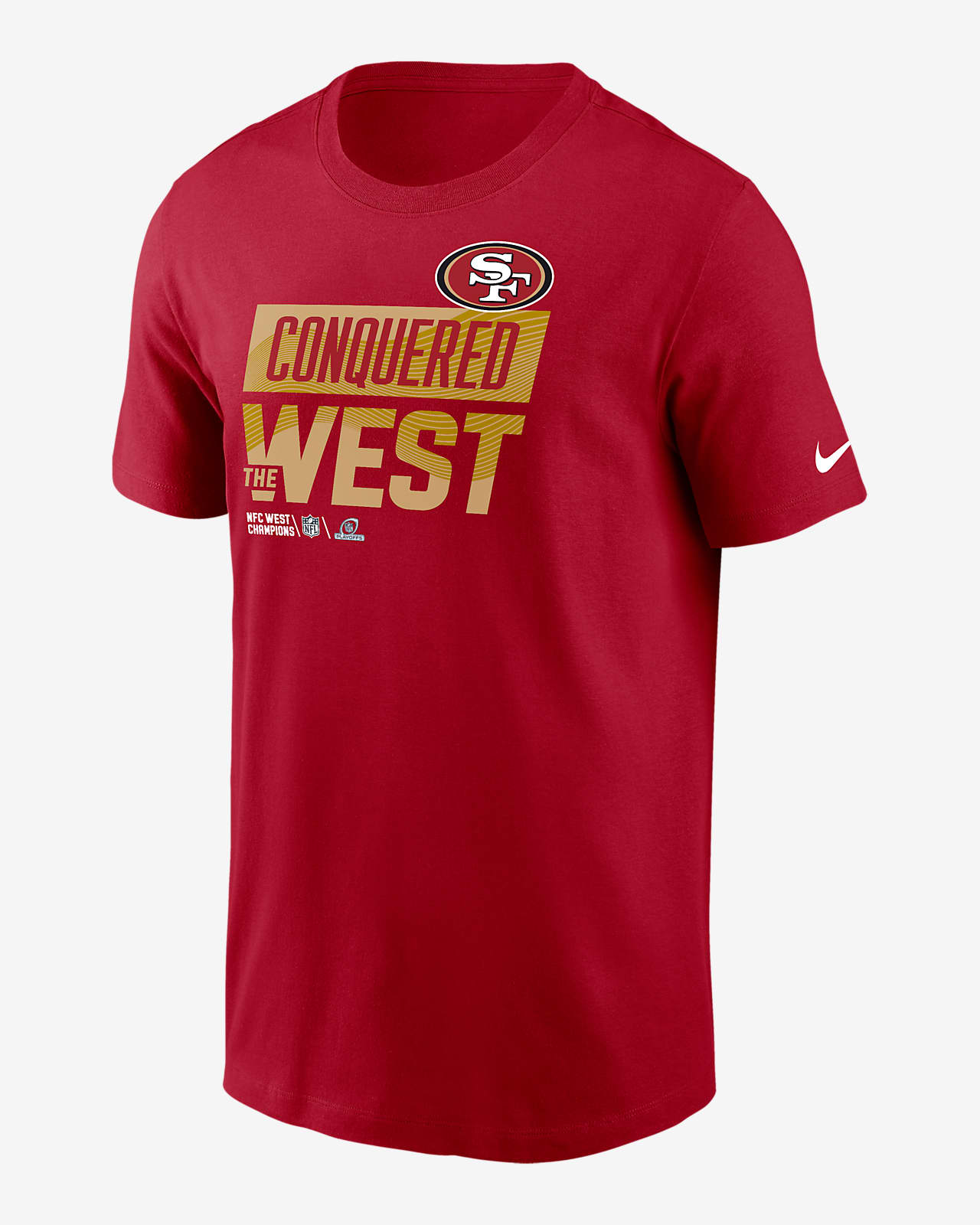 Nike 2022 NFC West Champions Trophy Collection (NFL San Francisco 49ers)  Men's T-Shirt