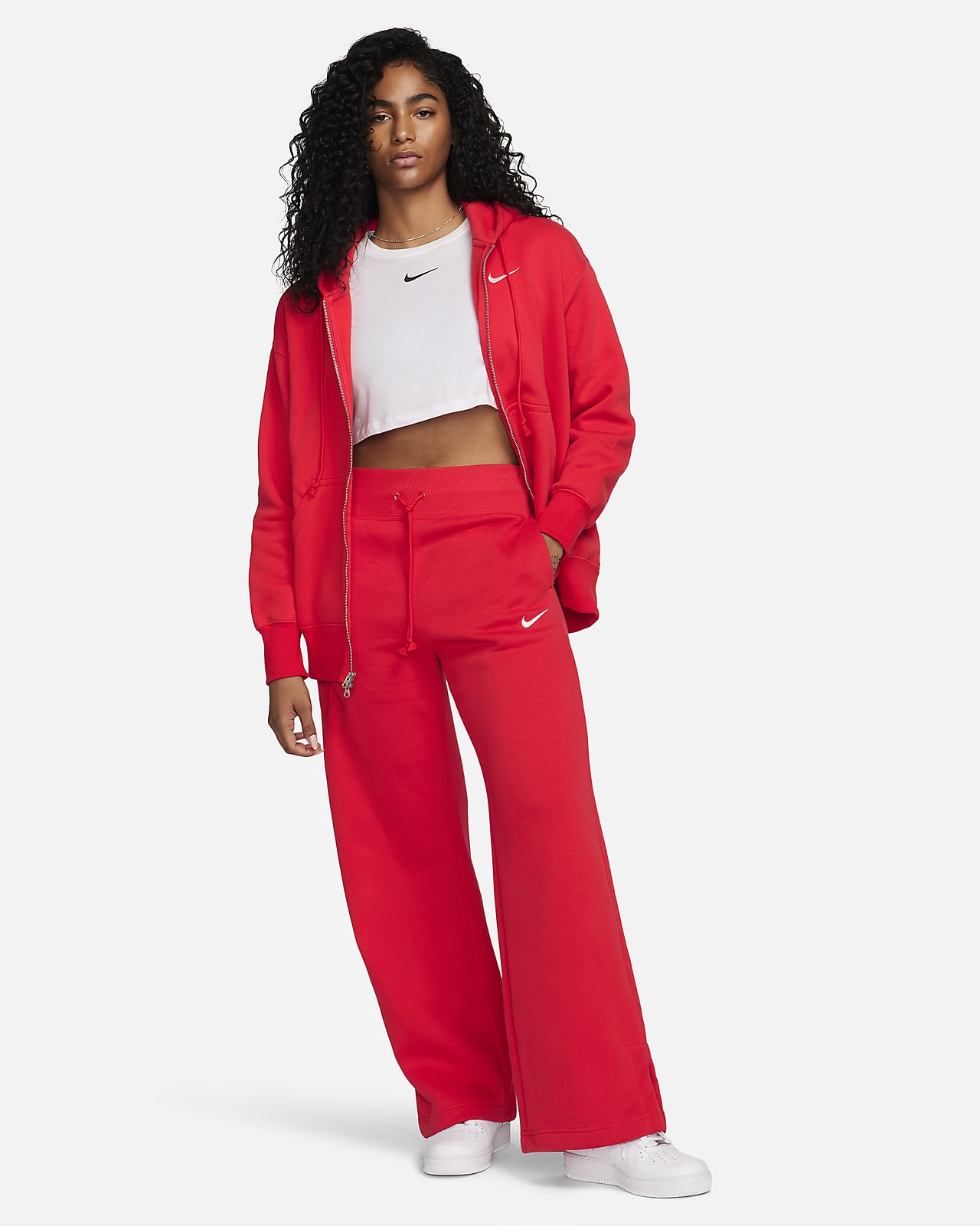 Nike red sale womens hoodie