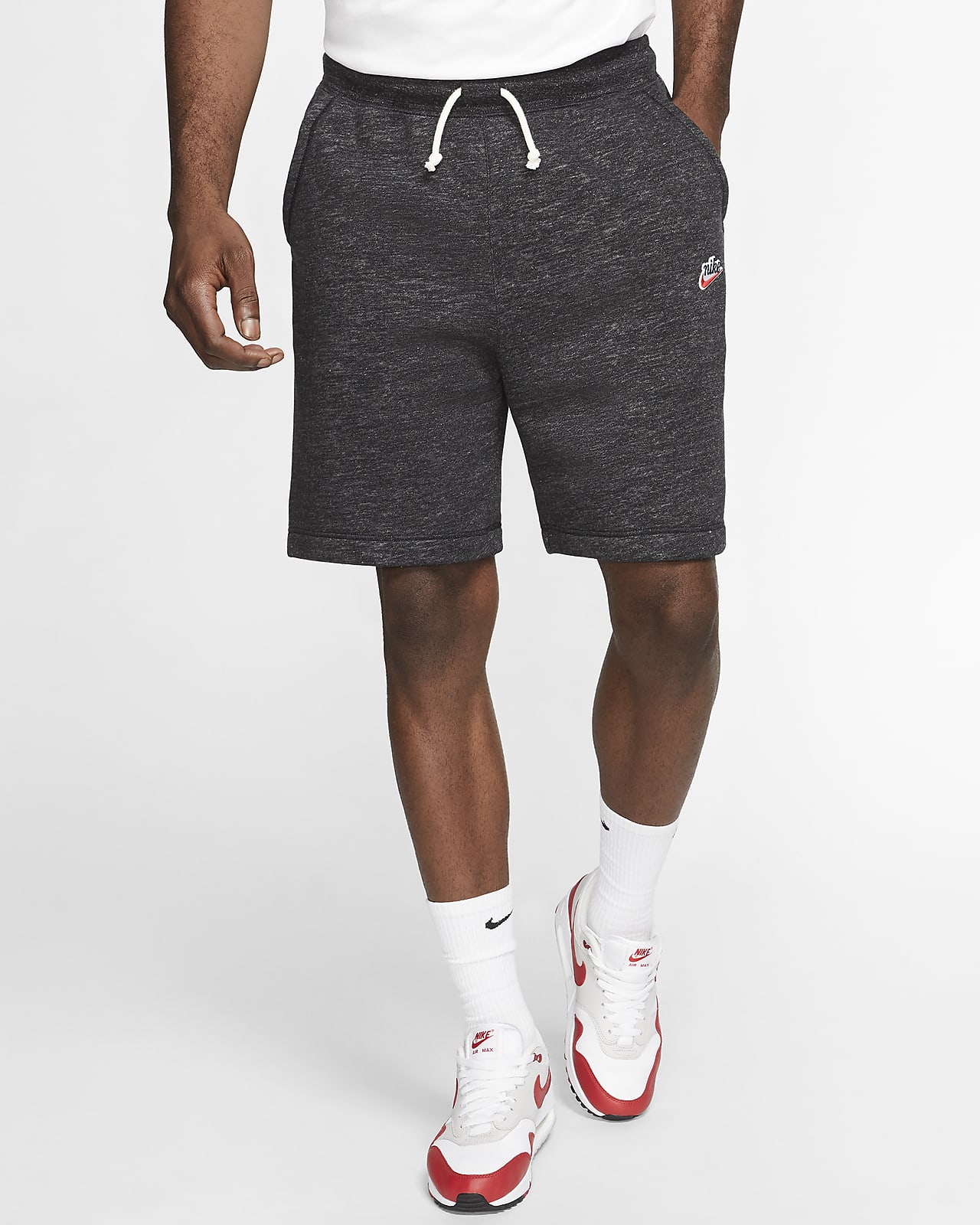 nike sportswear heritage fleece shorts