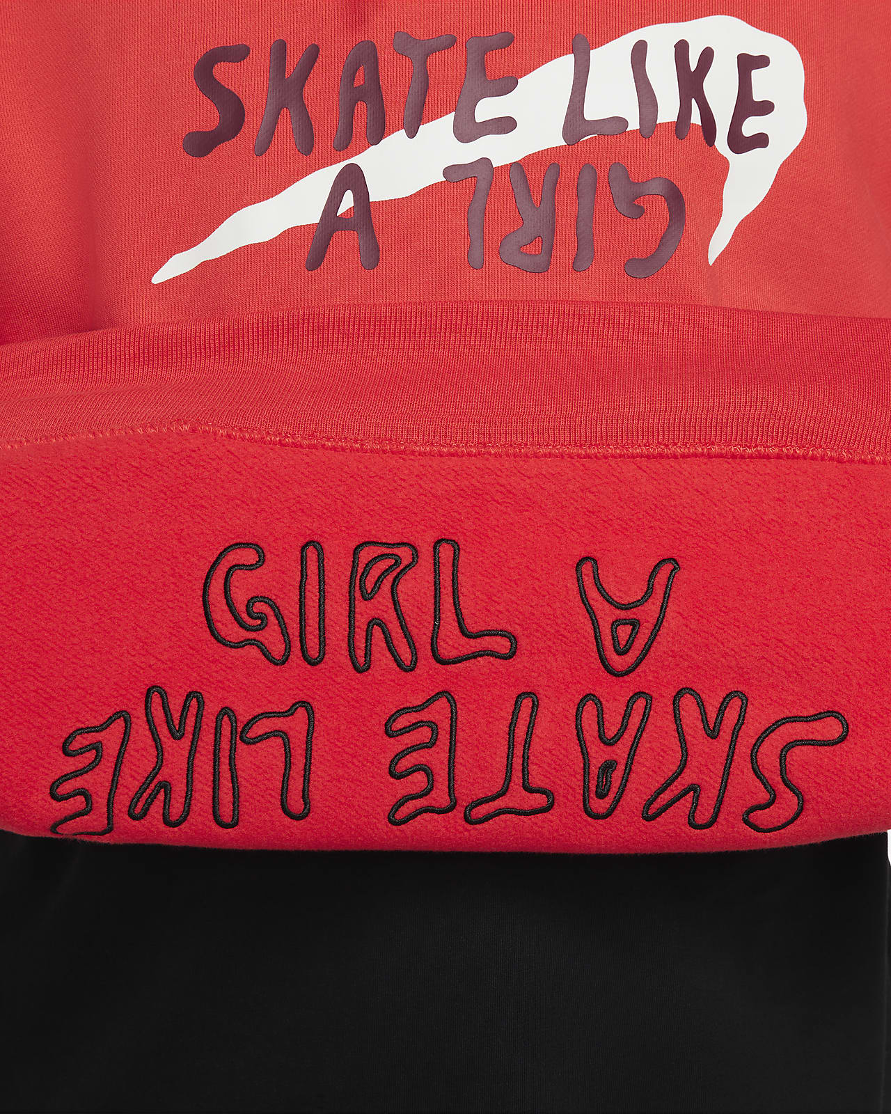 Nike SB „Skate Like A Girl” gördeszkás kapucnis polárpulóver. Nike HU