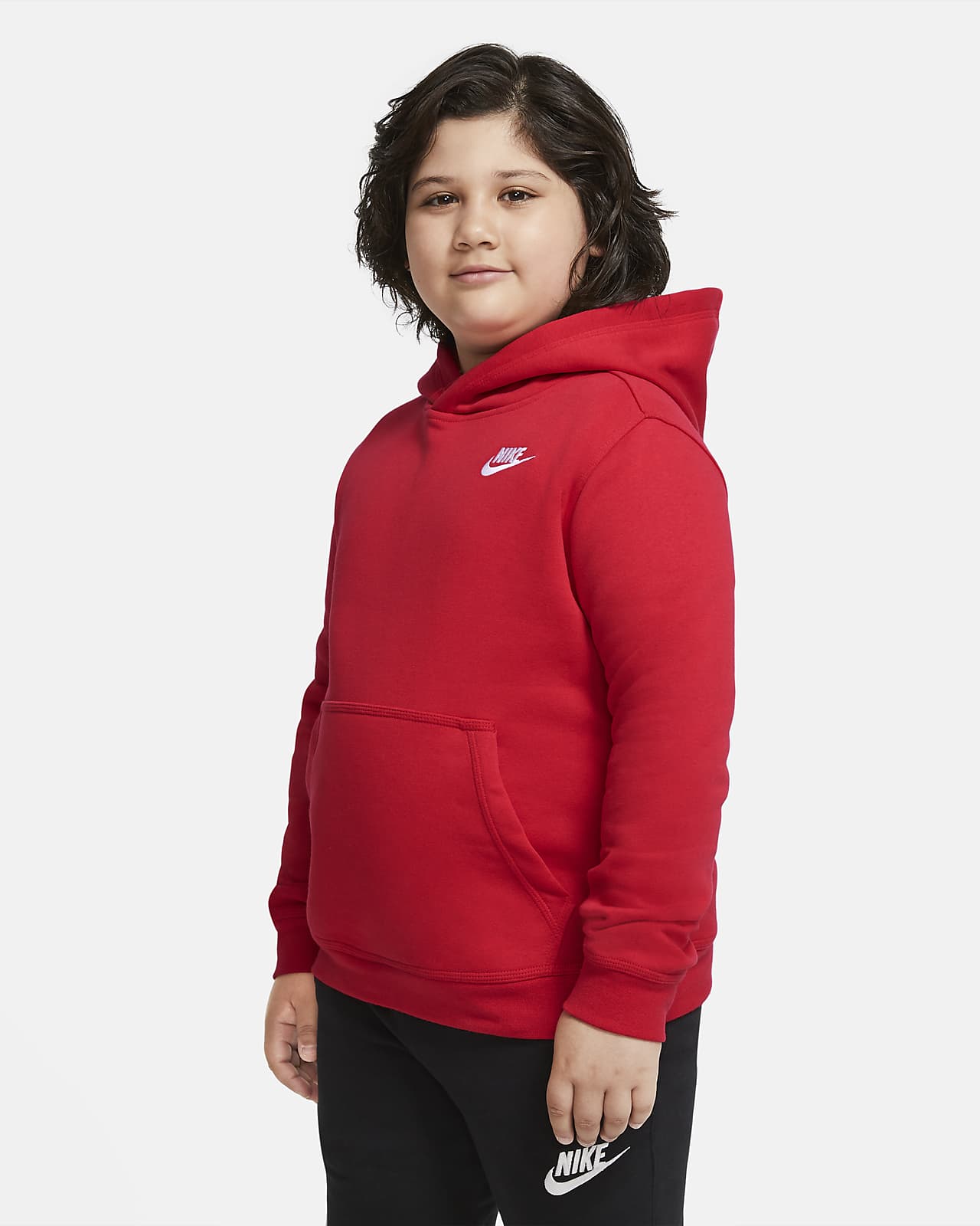 Nike Sportswear Club Fleece Older Kids' (Boys') Pullover Hoodie ...