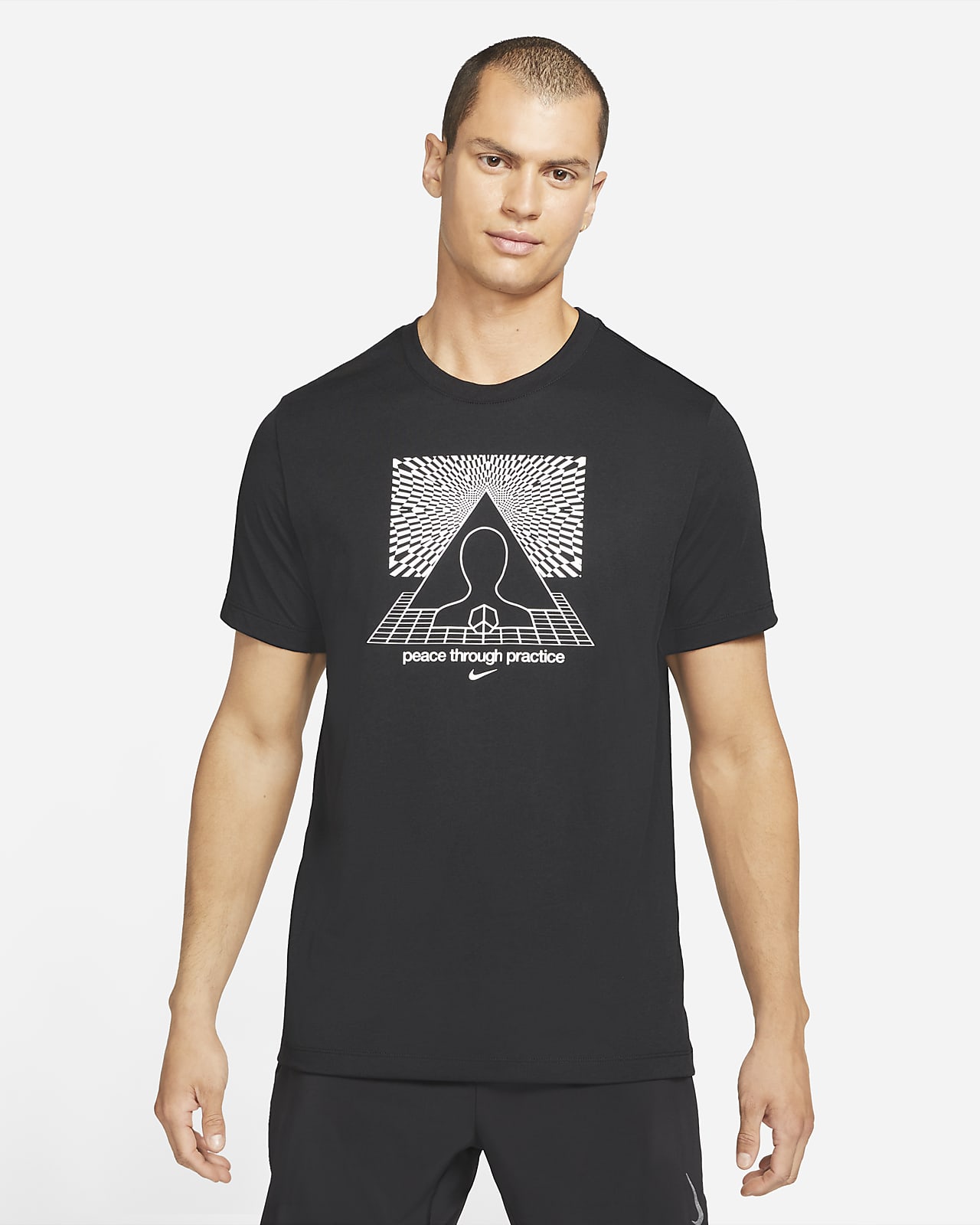 Tee-shirt à motif Nike Yoga Dri-FIT pour Homme