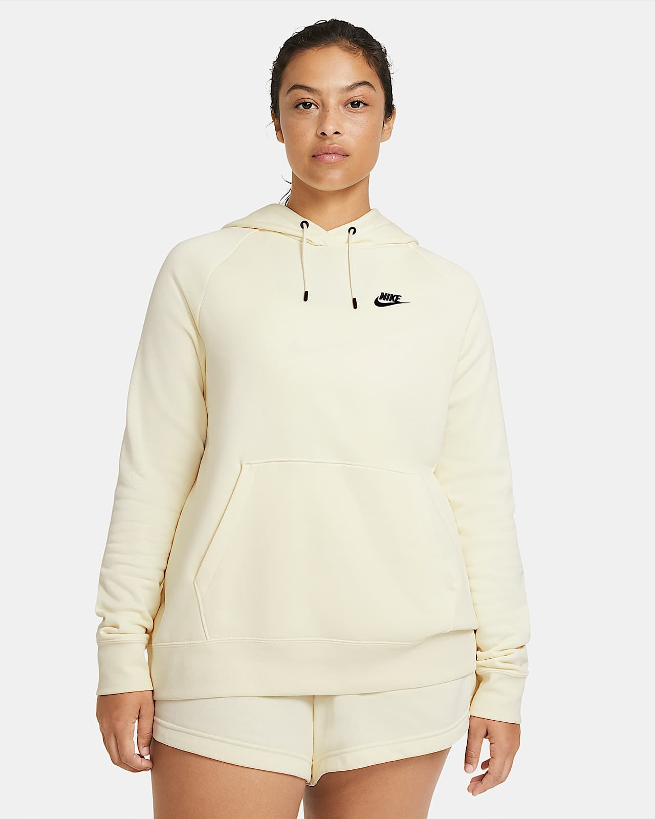 nike women's sportswear essential fleece hoodie