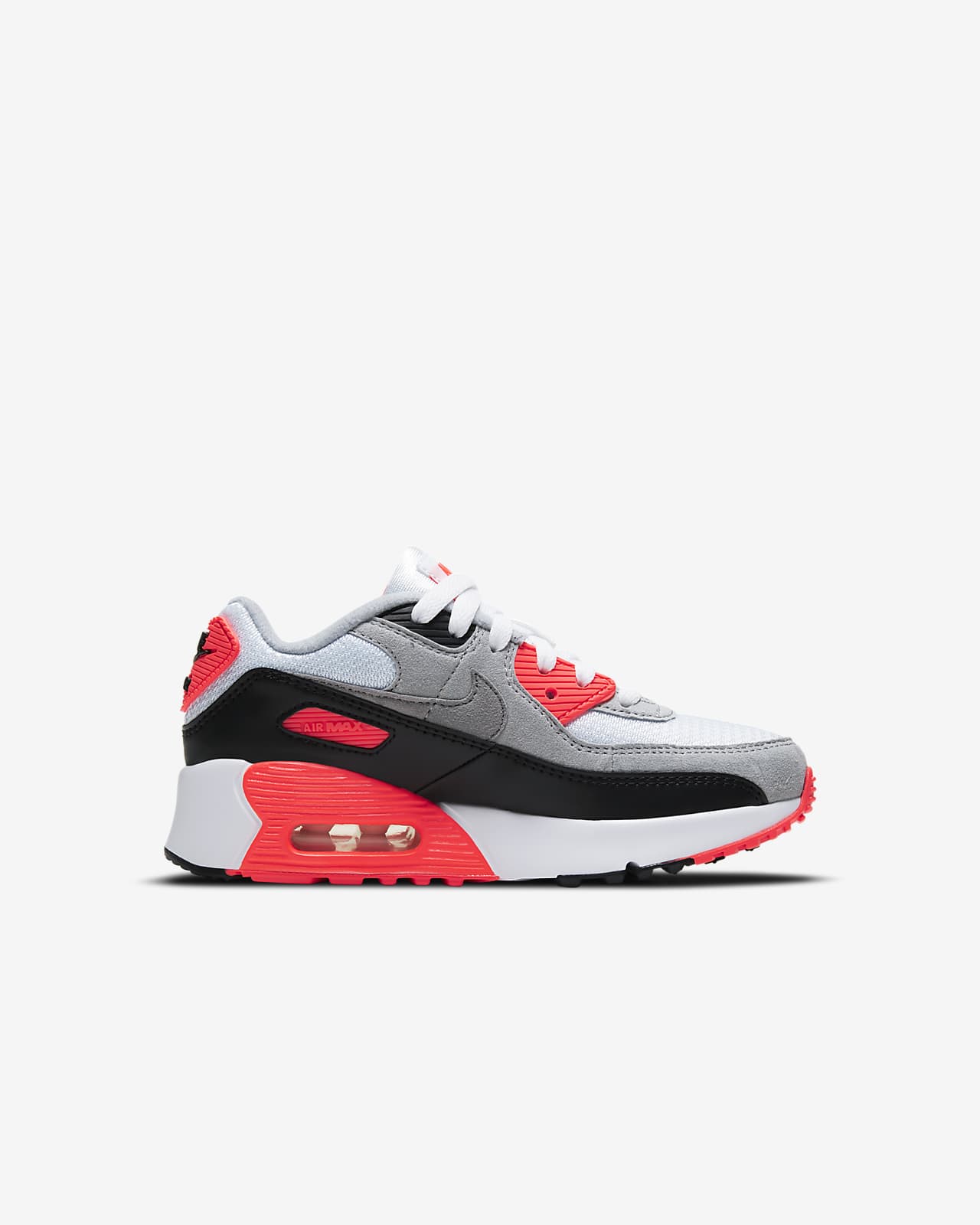 red gray and white air max