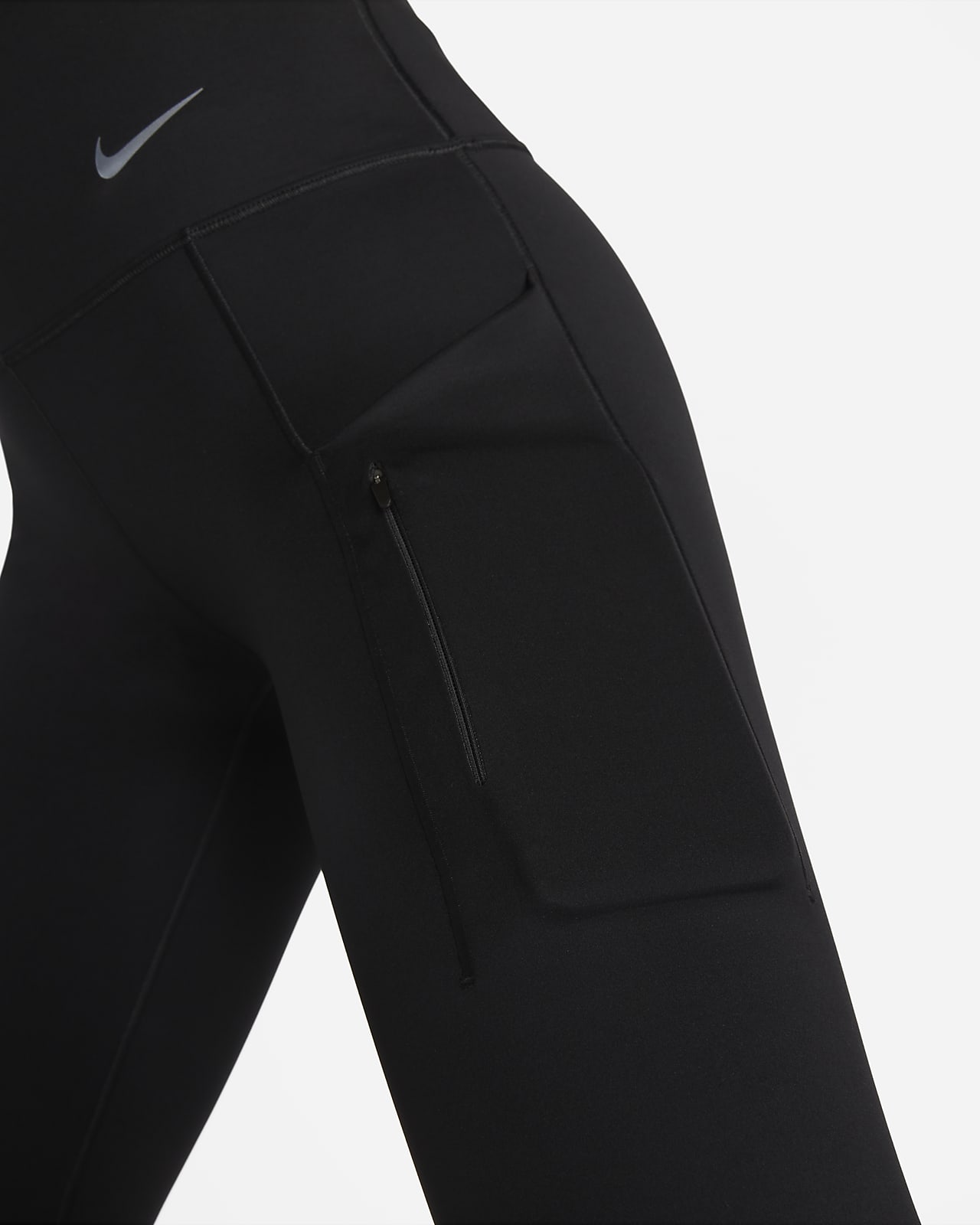 Nike Trail Go Firm-support High-waisted 7/8 Leggings With Pockets in Black