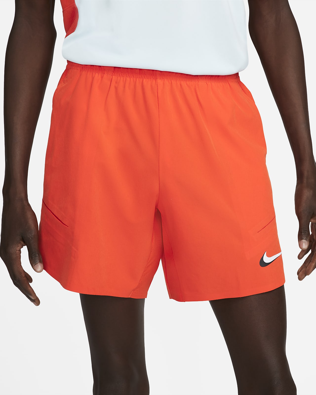 nike mens shorts orange