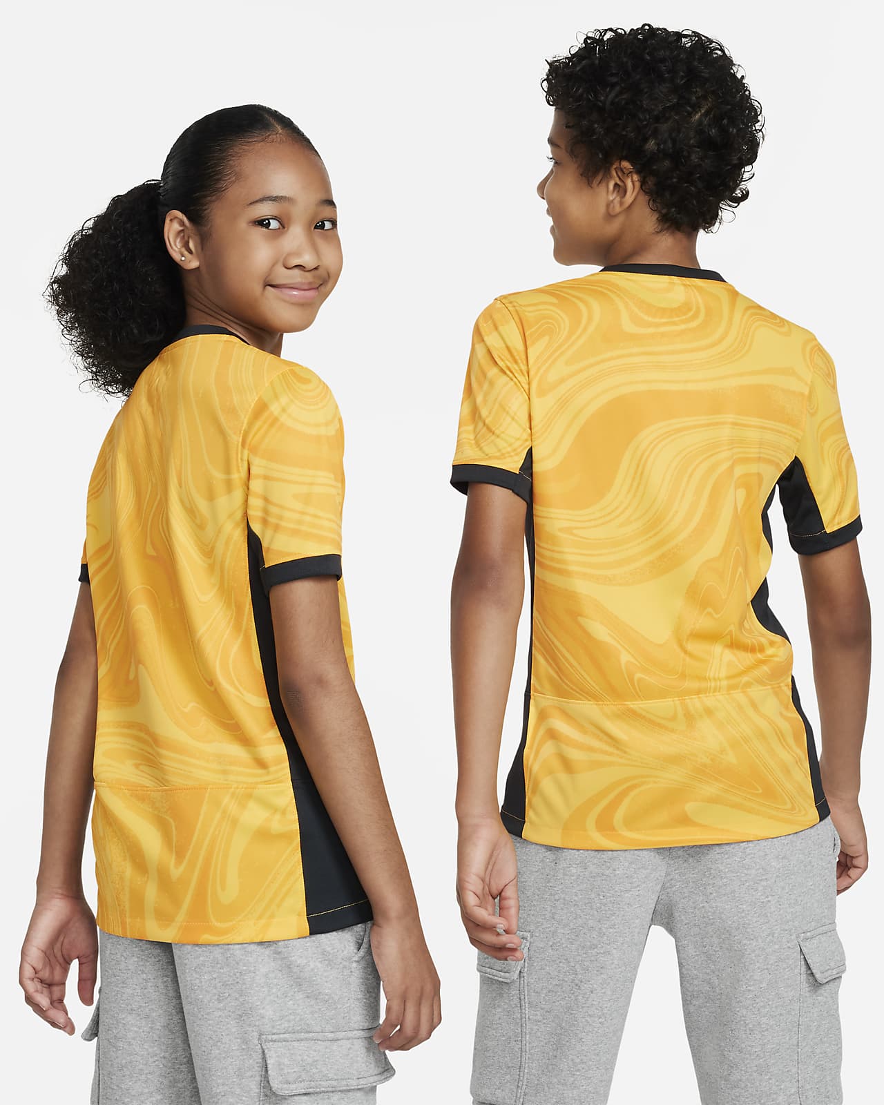 Nike Australia 2023 Kids Stadium Home Dri-FIT Football Jersey
