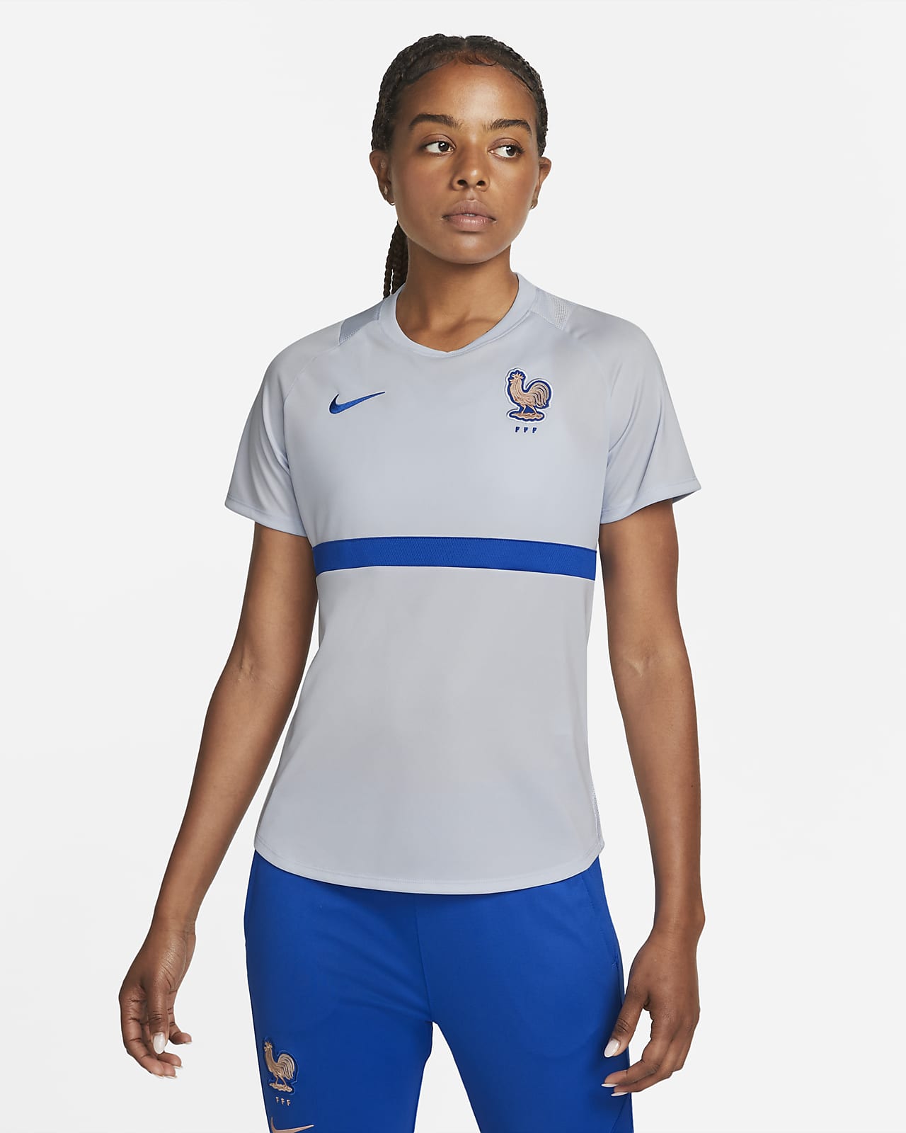 Maglia da calcio a manica corta Nike FFF Academy Pro – Donna. Nike IT
