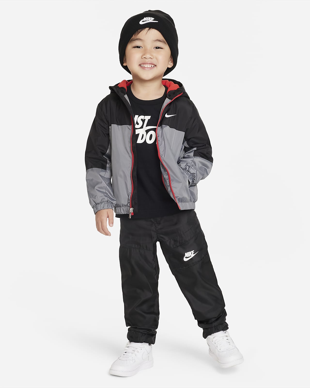 Nike Fleece Lined Woven Jacket Toddler Jacket. Nike UK