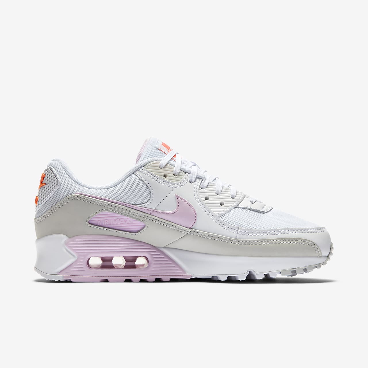 nike air max 90 white and pink