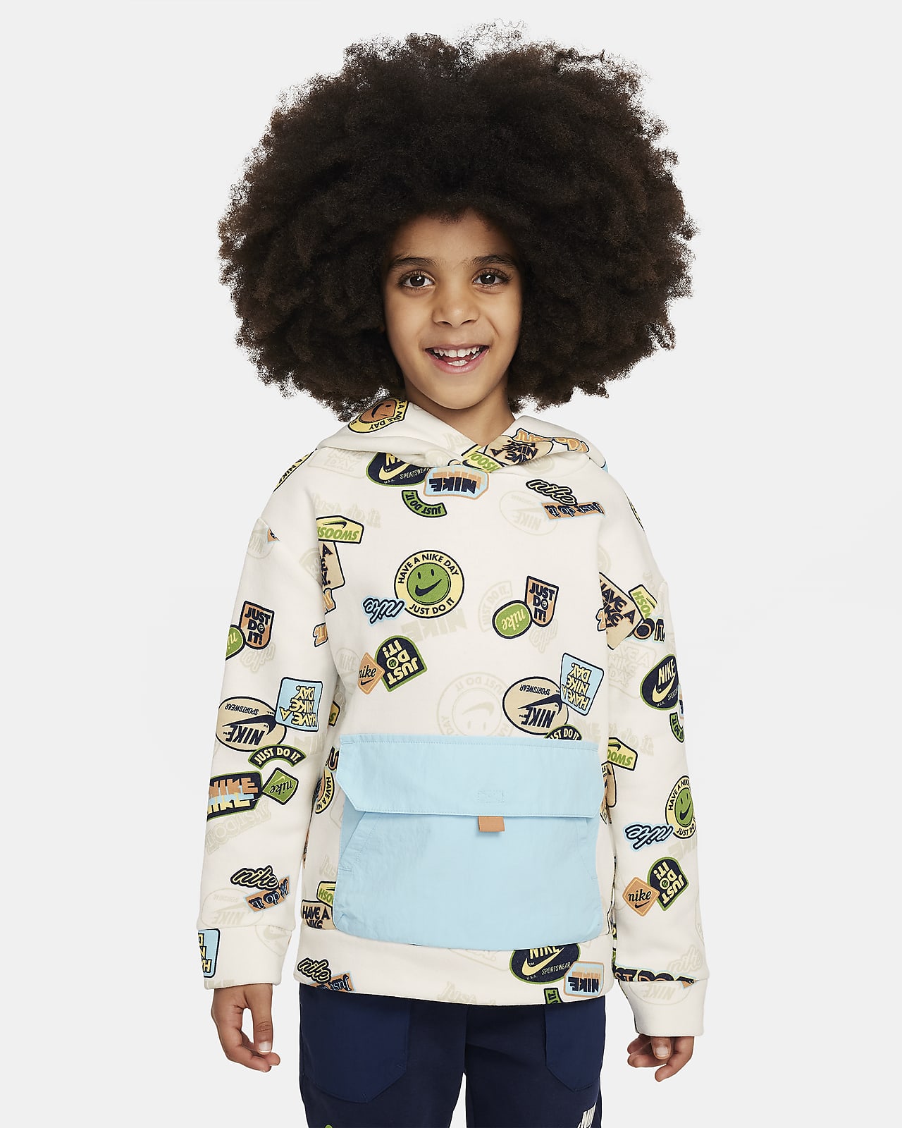 Nike Sportswear Little Kids' Printed Hoodie
