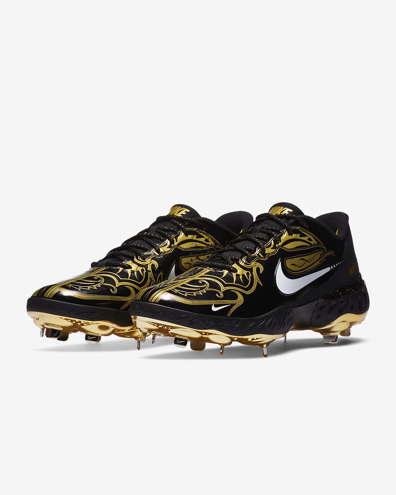 black nike huarache cleats