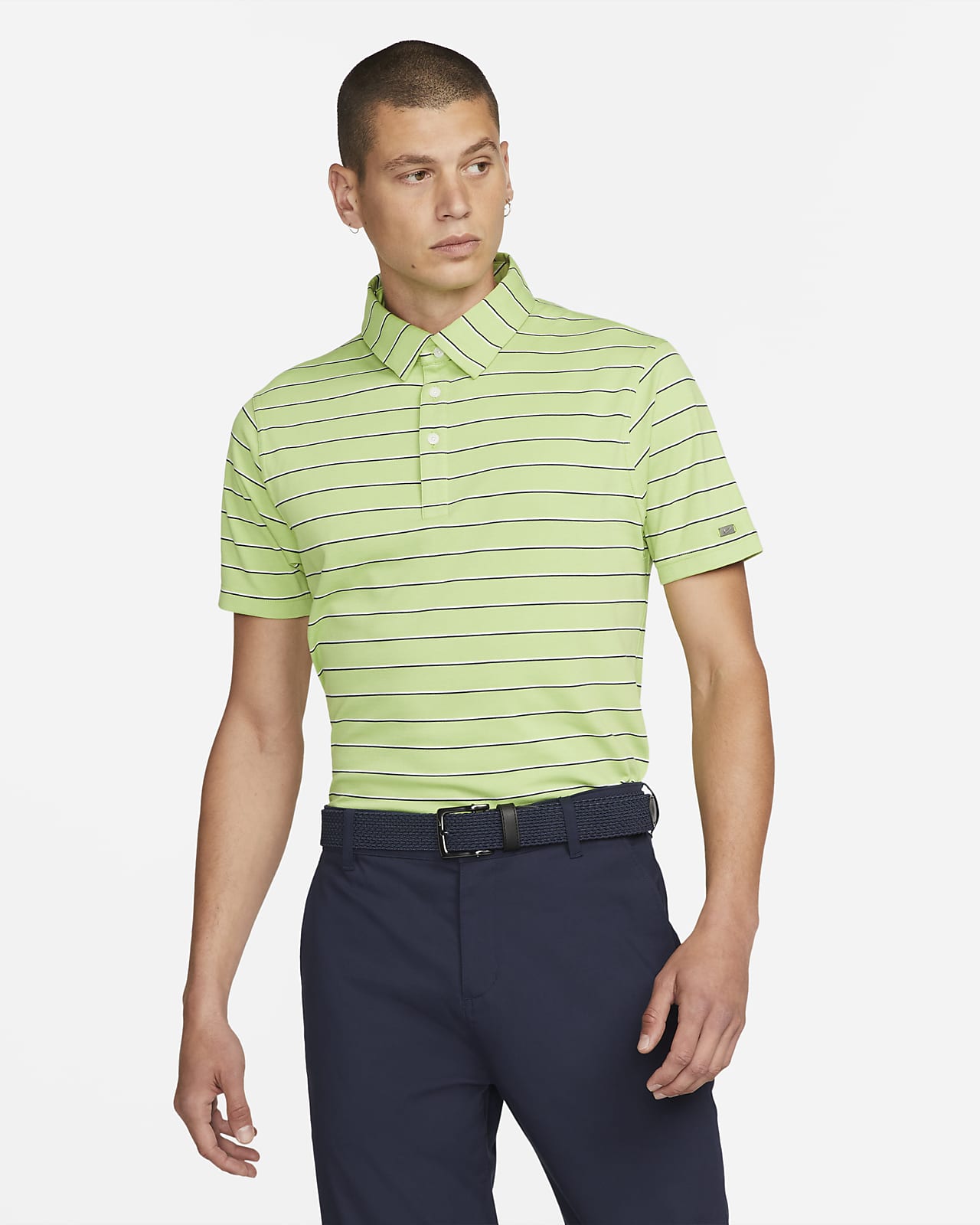 Pánská golfová polokošile Nike Dri-FIT Player s proužky