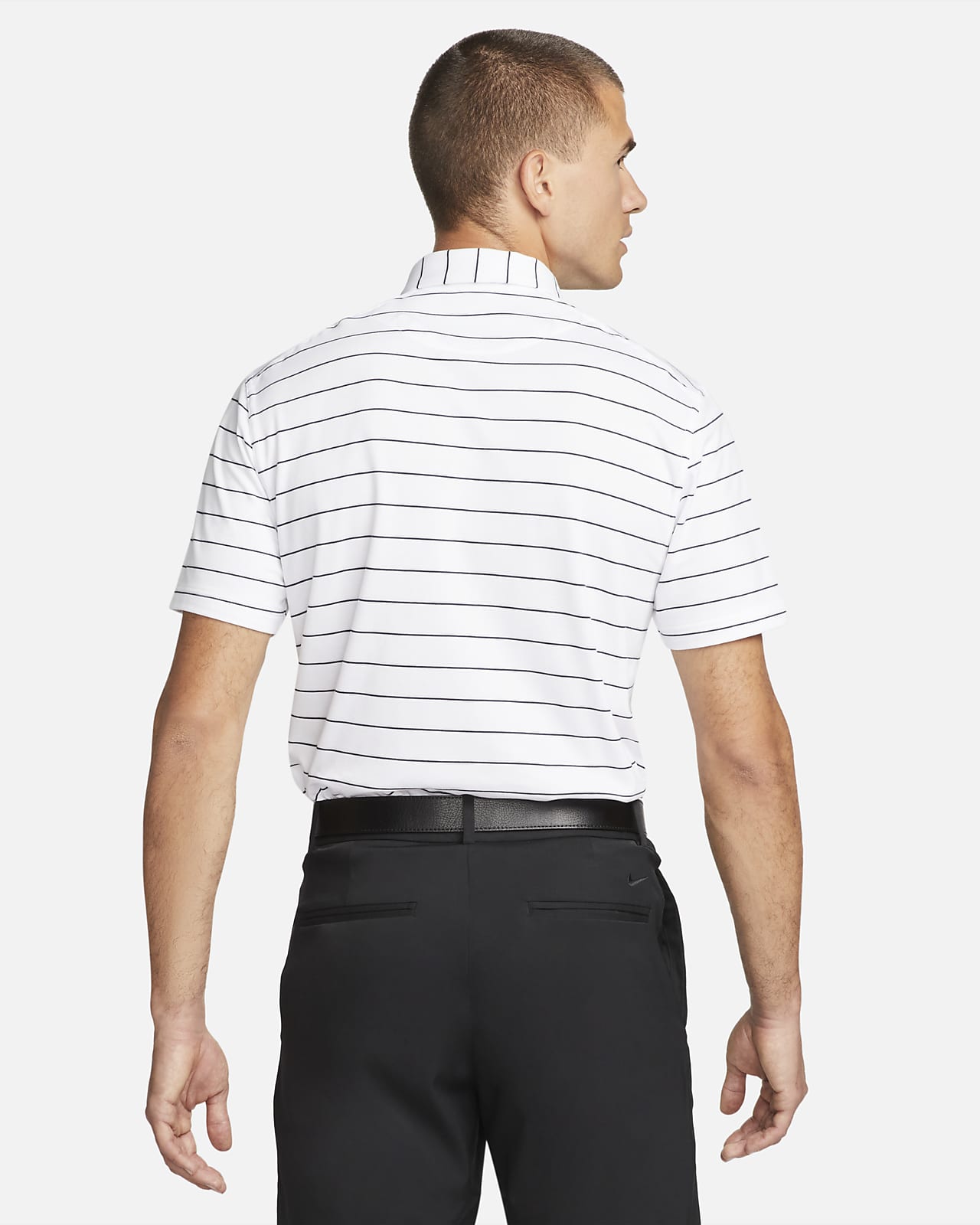 nike striped golf shirt