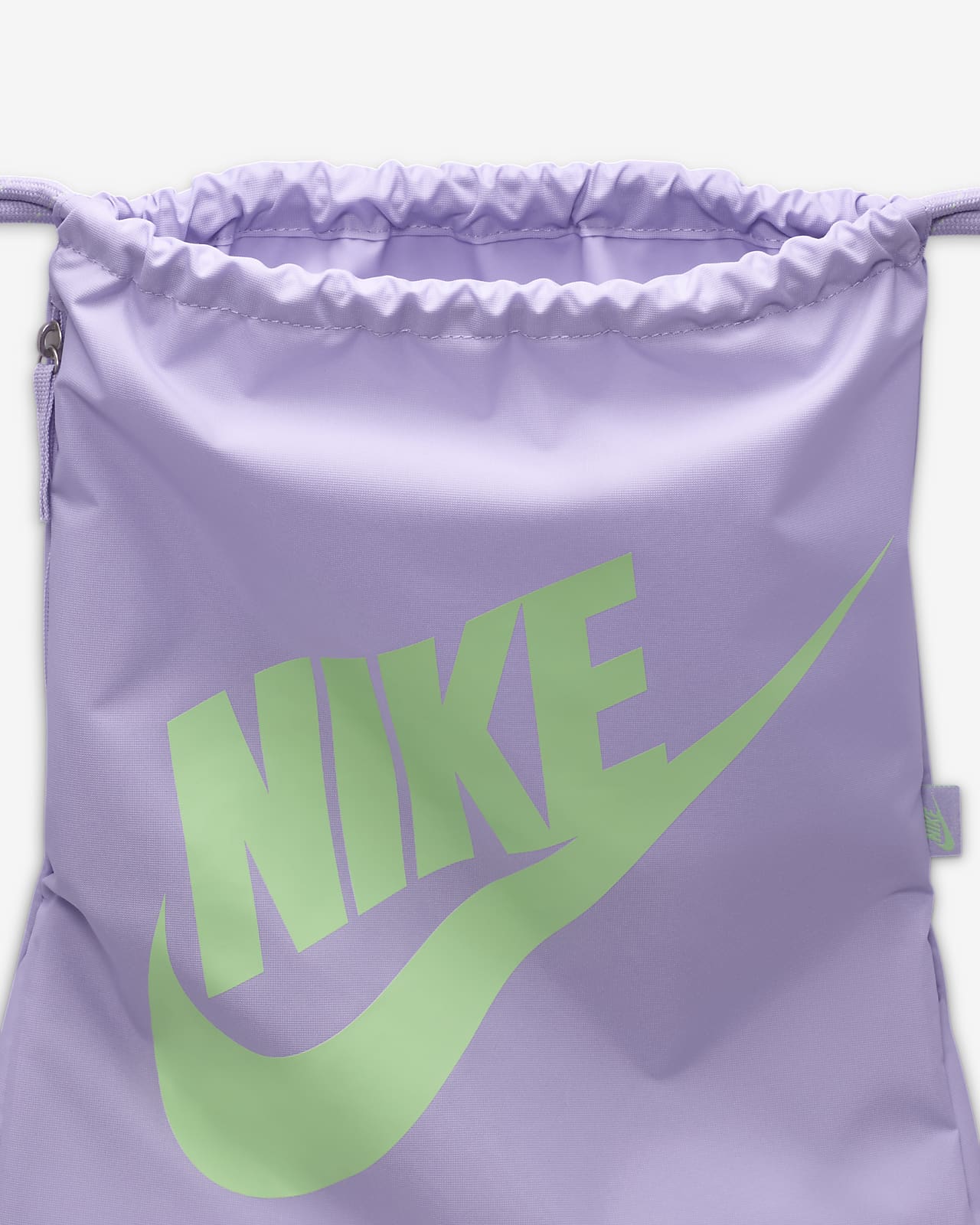 Nike Active Bag Purple Lightweight Lined Pockets Adjustable Drawstring  Cinche
