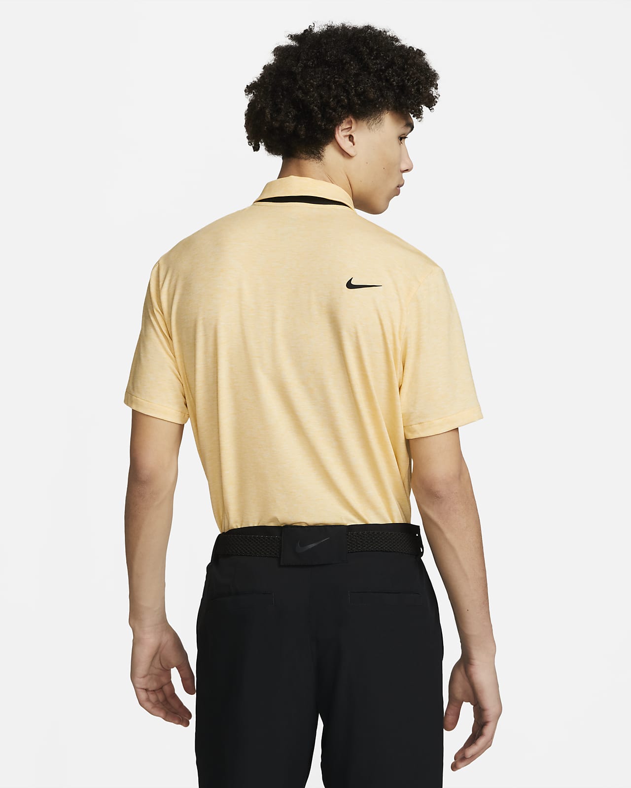 Yellow nike hotsell golf shirt