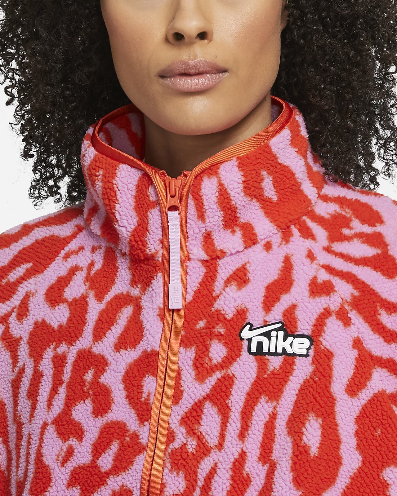 pink and orange nike jacket