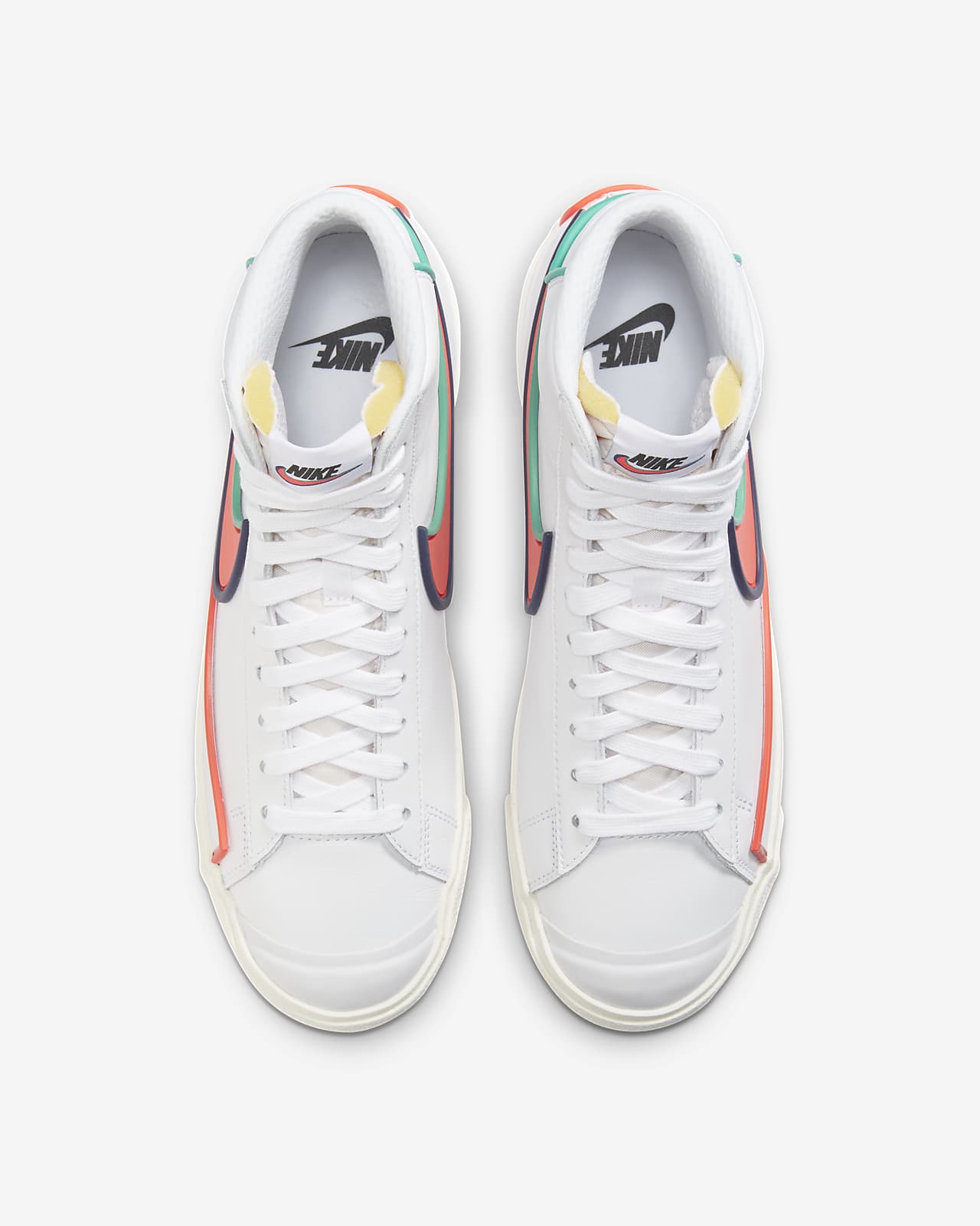 nike blazer white mid