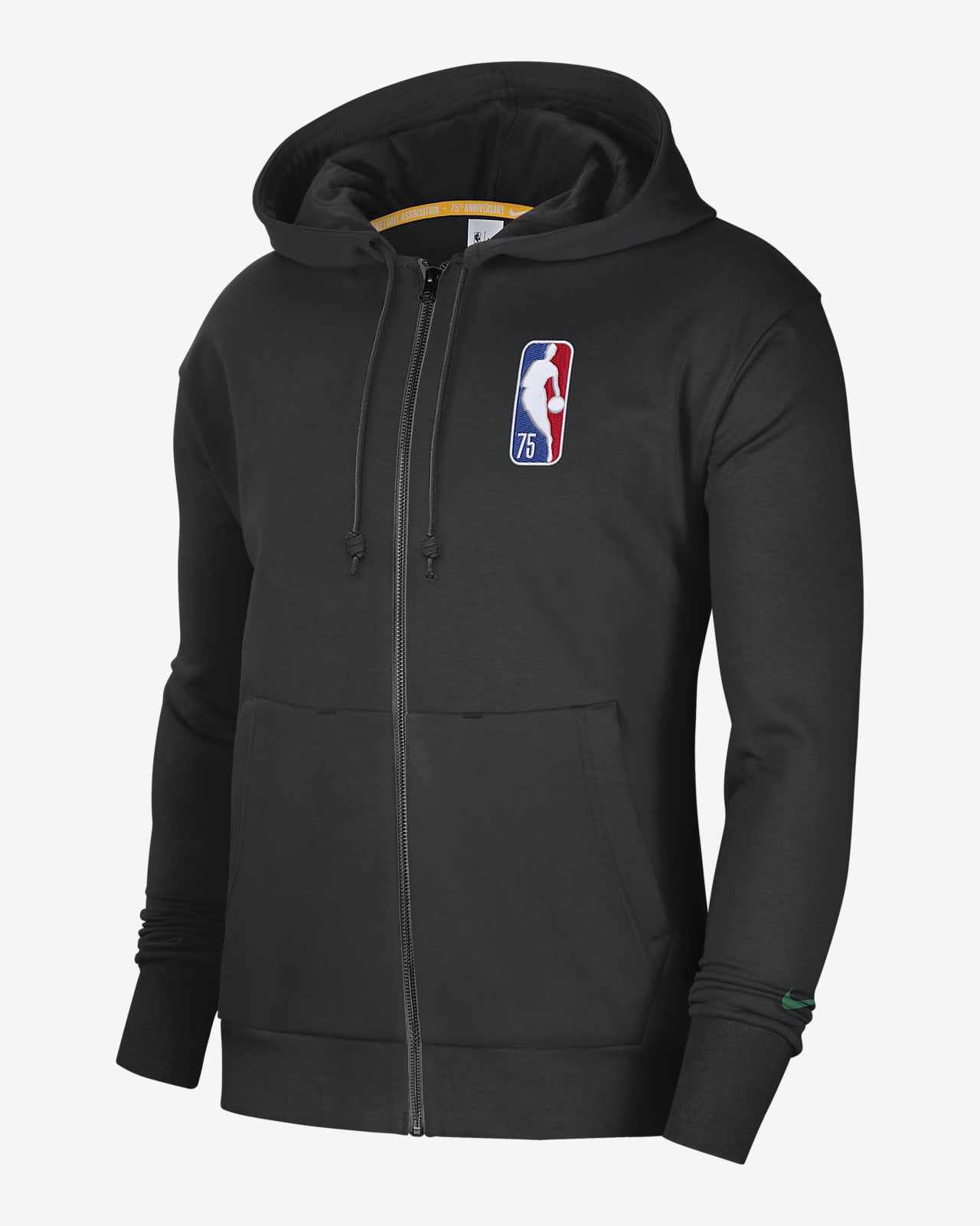 Felpa con cappuccio e zip a tutta lunghezza in fleece Boston Celtics  Courtside Nike NBA - Uomo. Nike CH