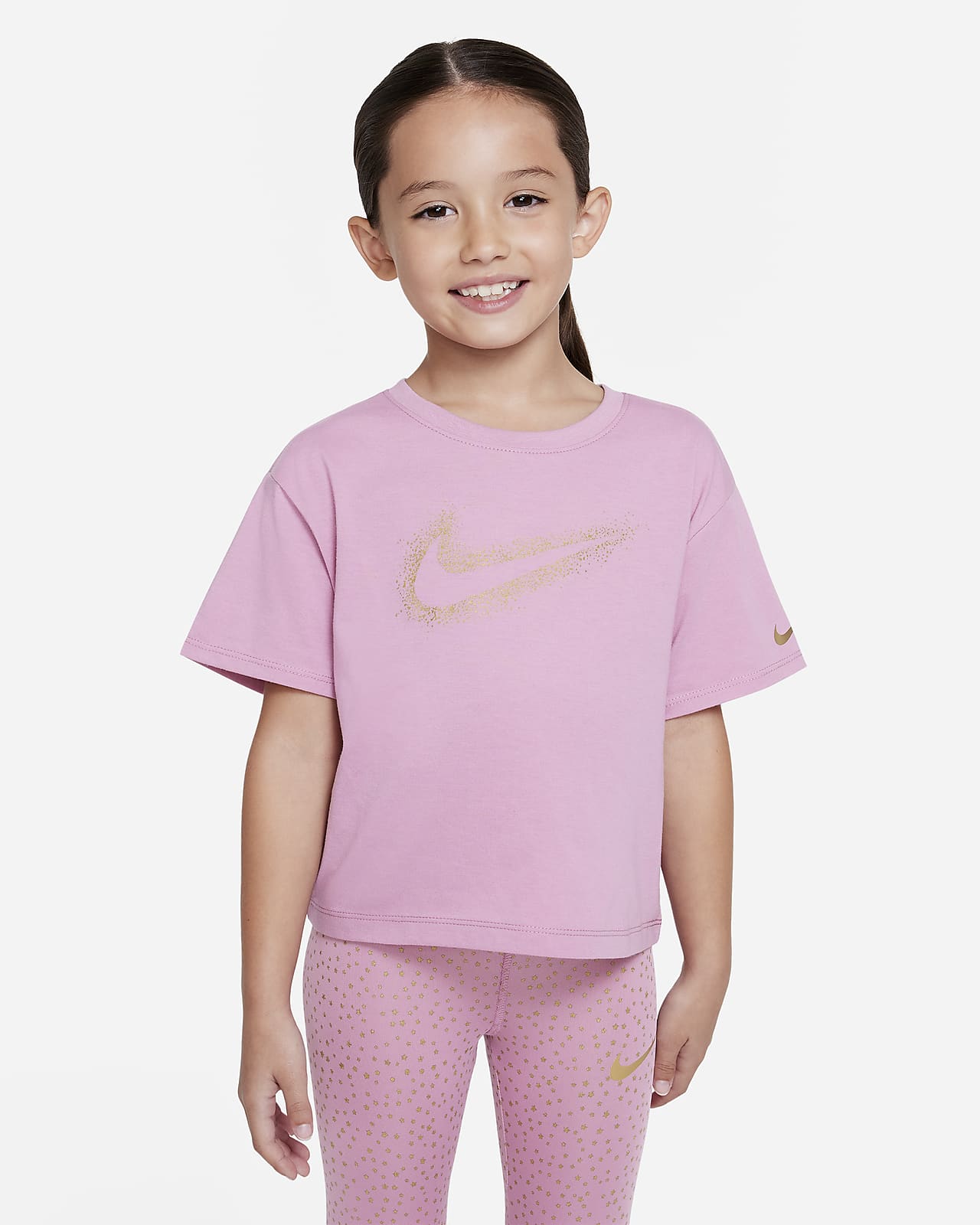 Nike Shine Pack Boxy Tee Little Kids' T-Shirt. Nike JP