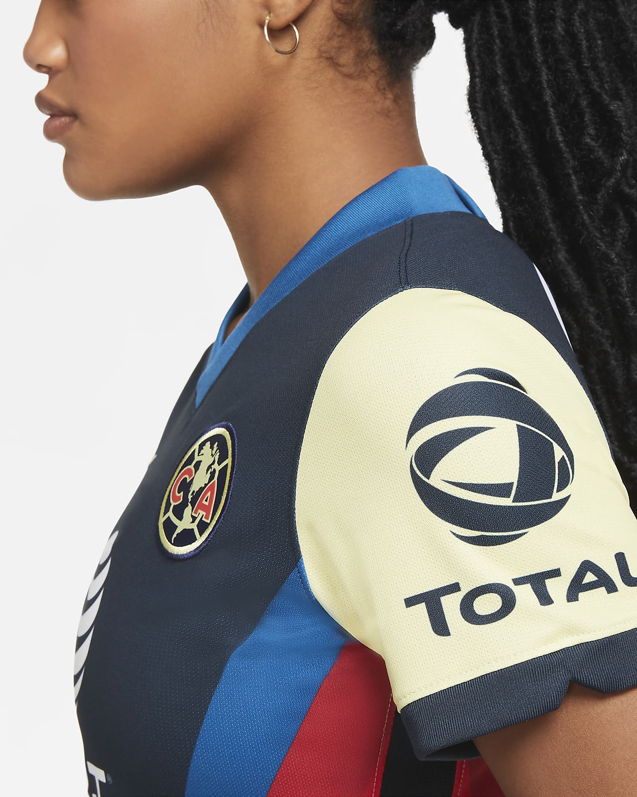 حلاوة طحينية طعمة Club América 2020/21 Stadium Home Women's Soccer Jersey حلاوة طحينية طعمة