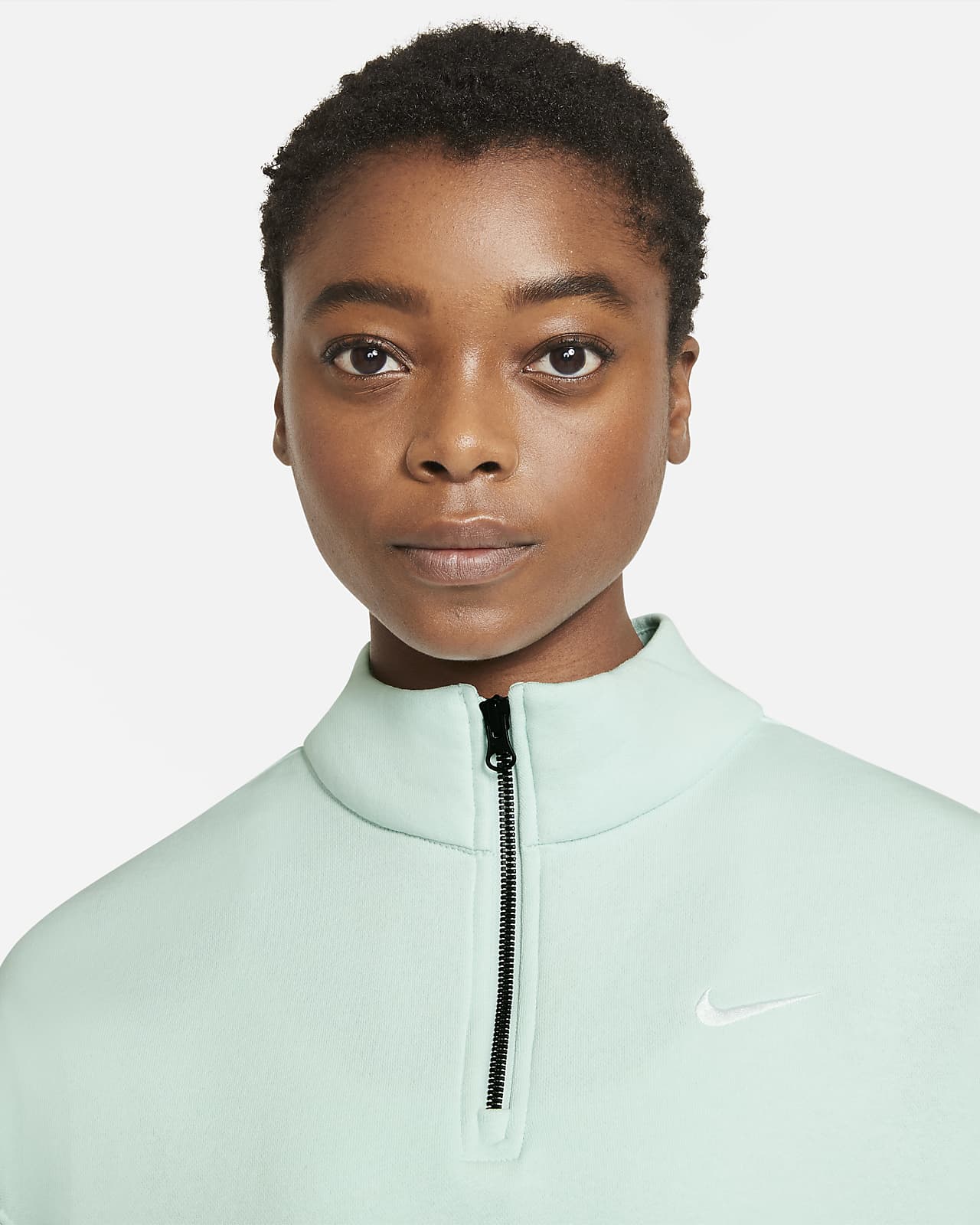 nike quarter zip womens white