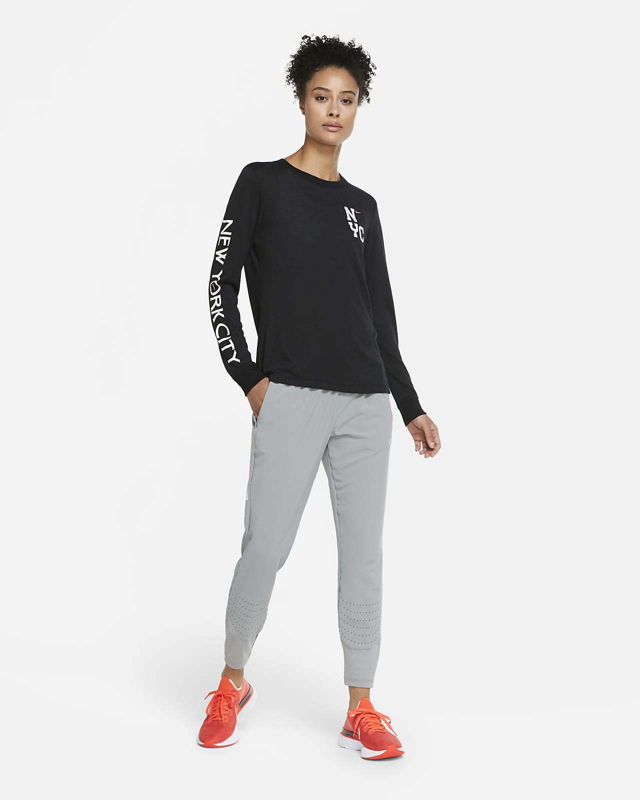 womens nike running top long sleeve