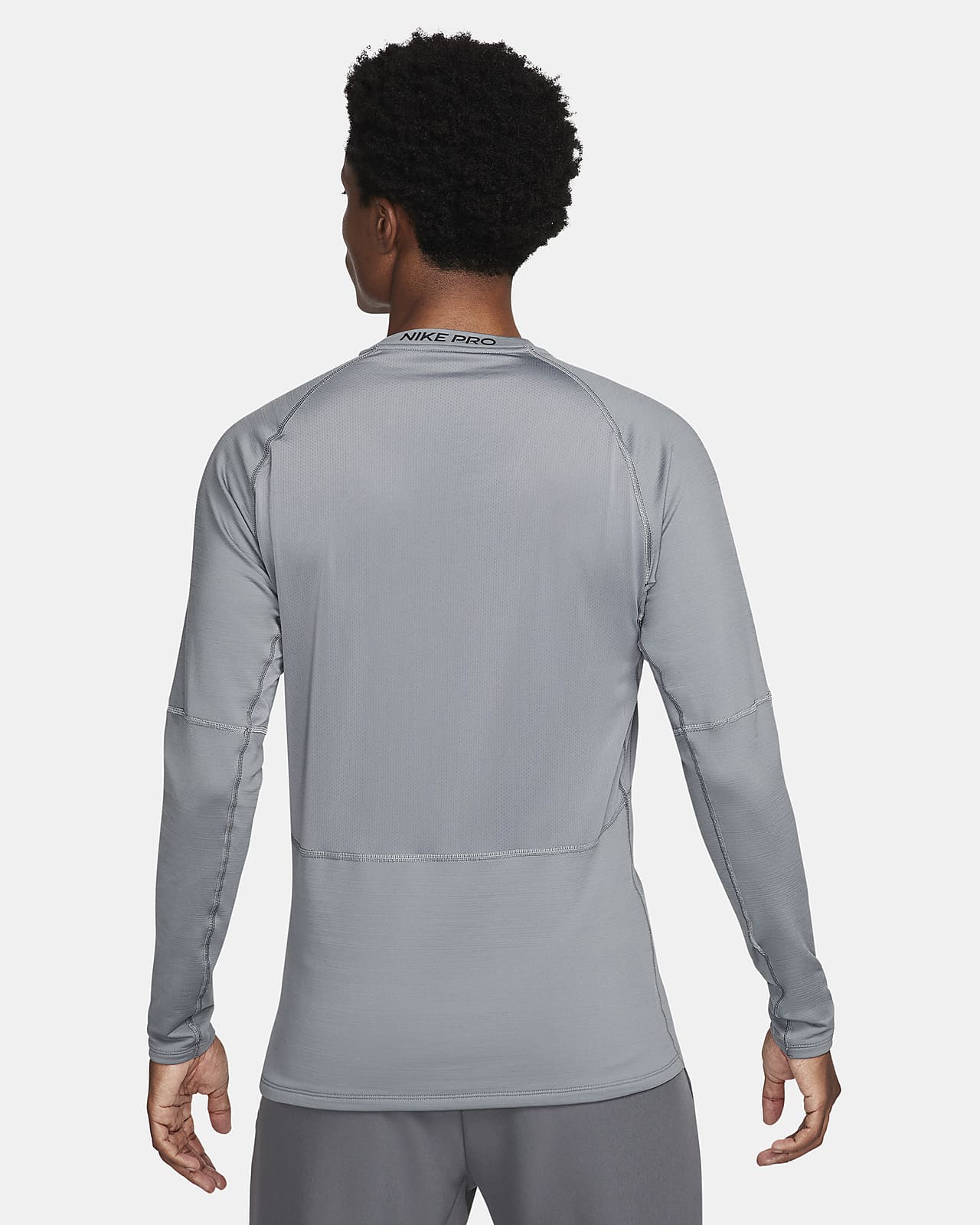 Nike Pro Hypercool Grey and Black Space dyed Neutral mesh athletic