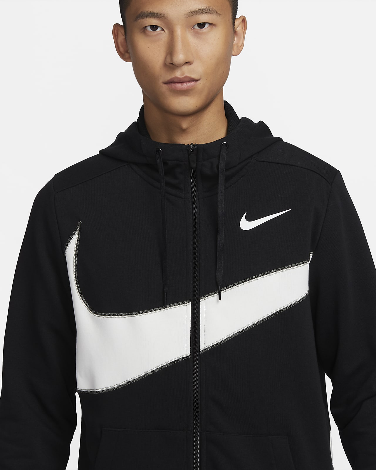 Nike Dri-FIT Men's Fleece Full-Zip Fitness Hoodie. Nike IN