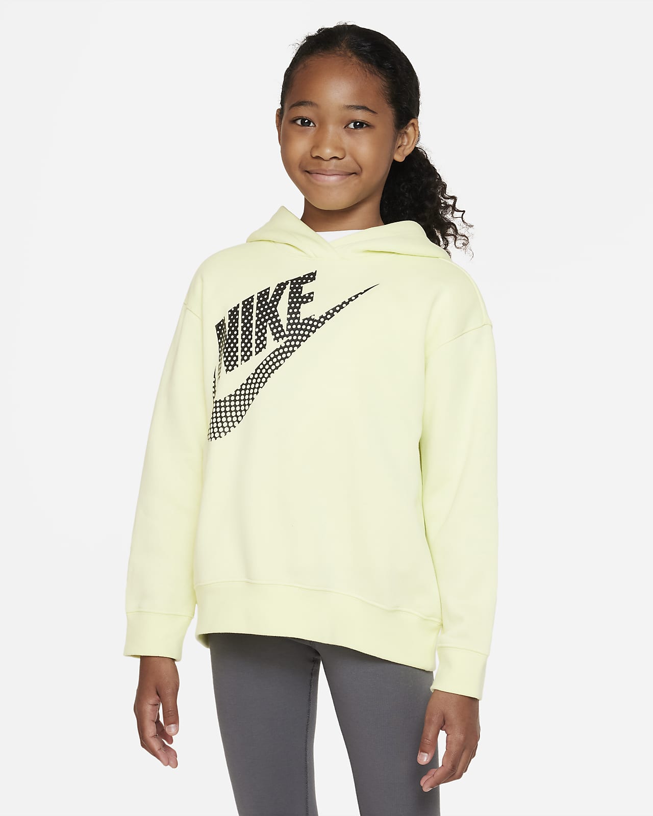 Nike Sportswear Older Kids' (Girls') Oversized Pullover Hoodie