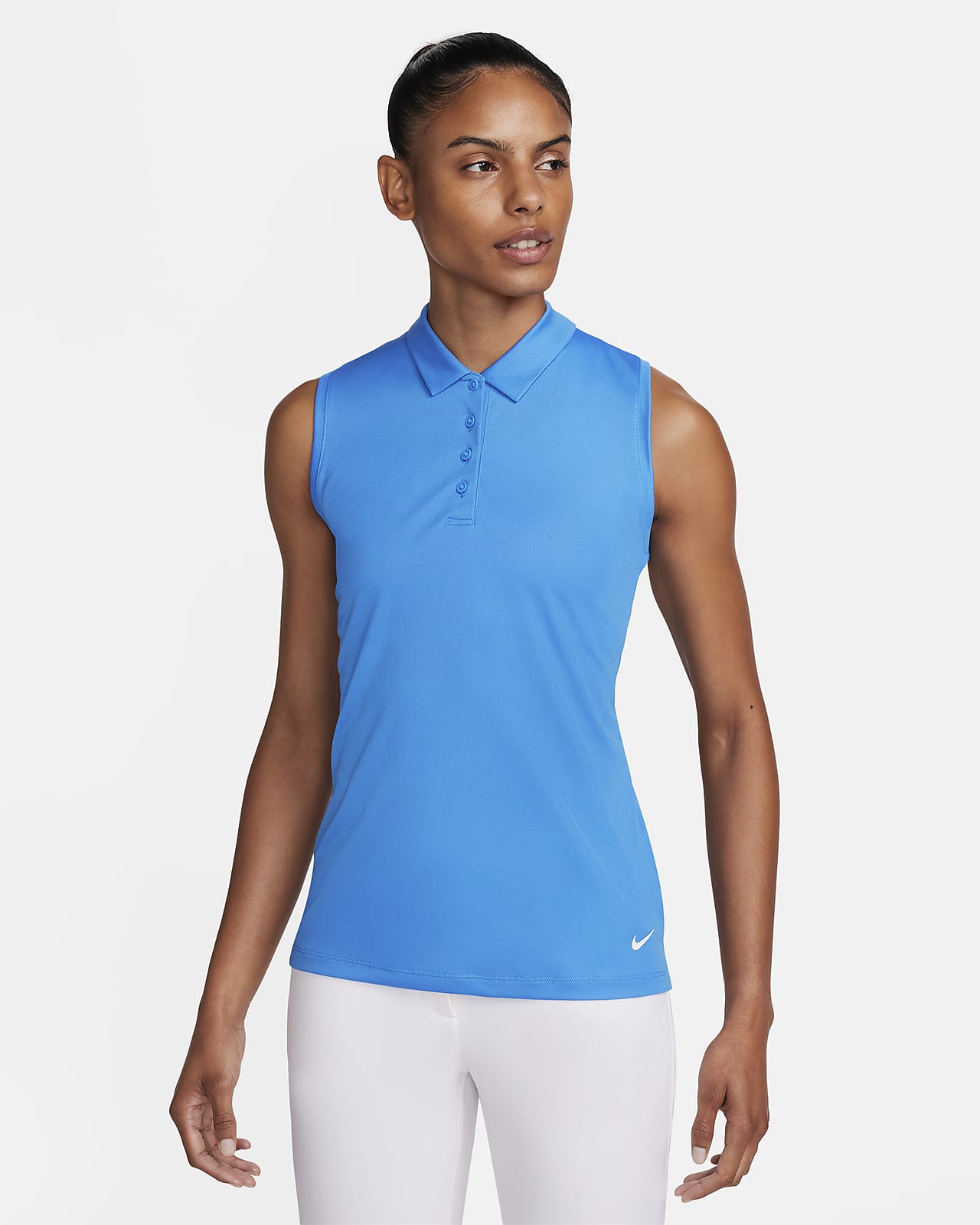 Polo de golf sin mangas para mujer Nike Dri FIT Victory. Nike