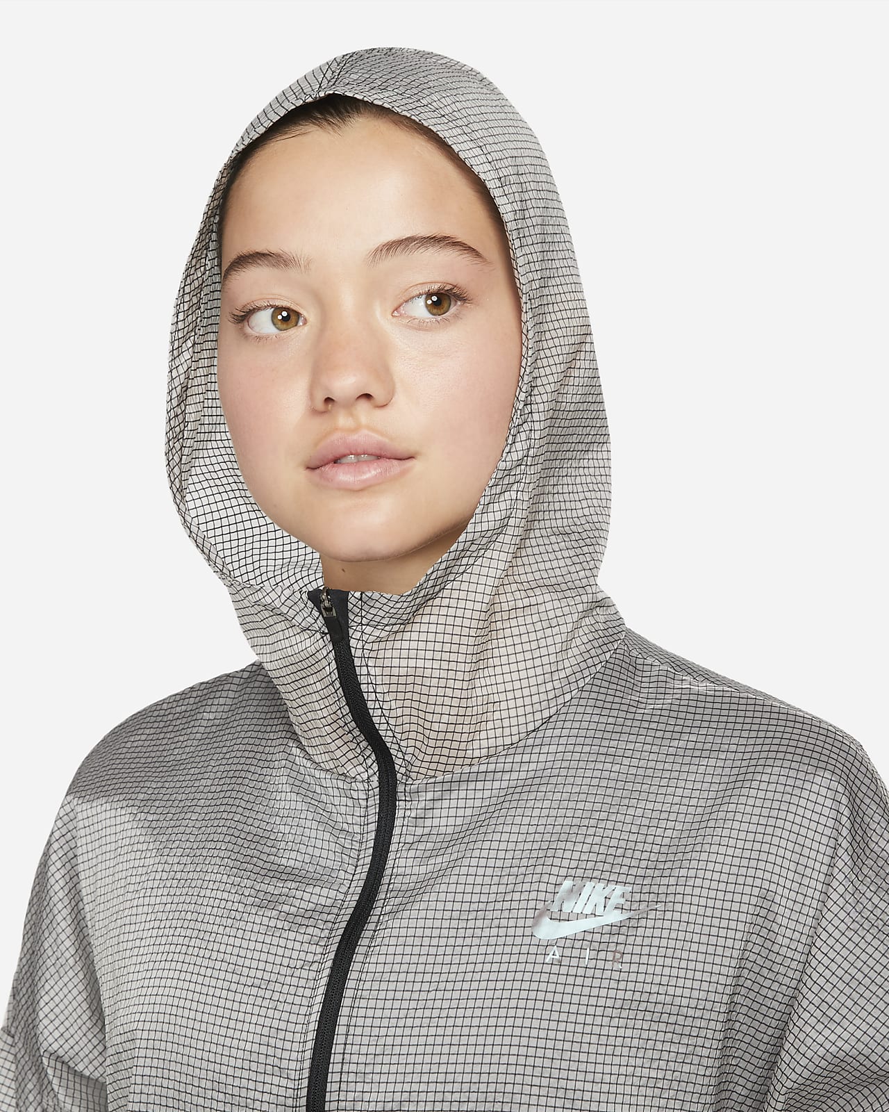 nike air women's hooded running jacket