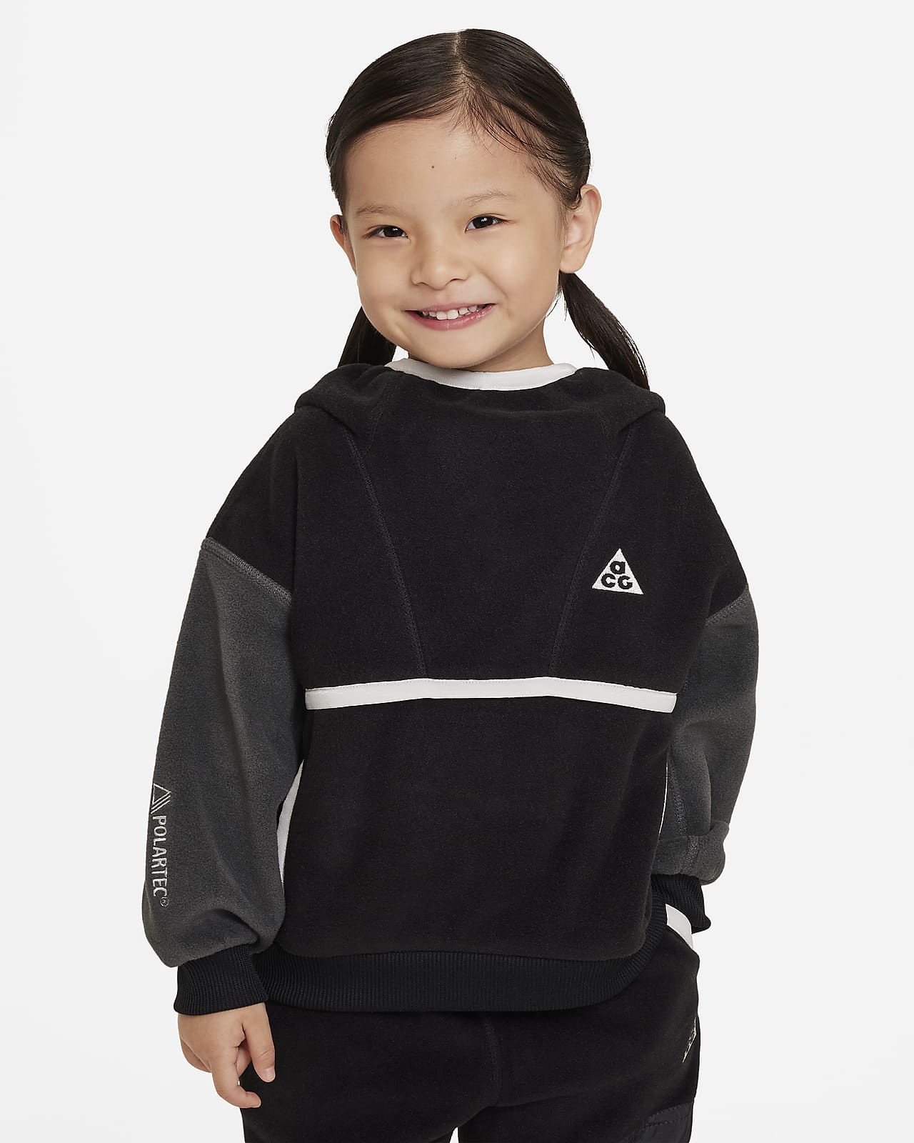 Nike ACG Polartec Wolf Tree-pullover-hættetrøje til småbørn