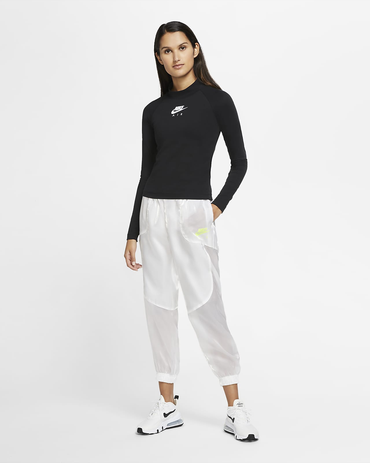 Haut côtelé à manches longues pour femme nike air Clearance
