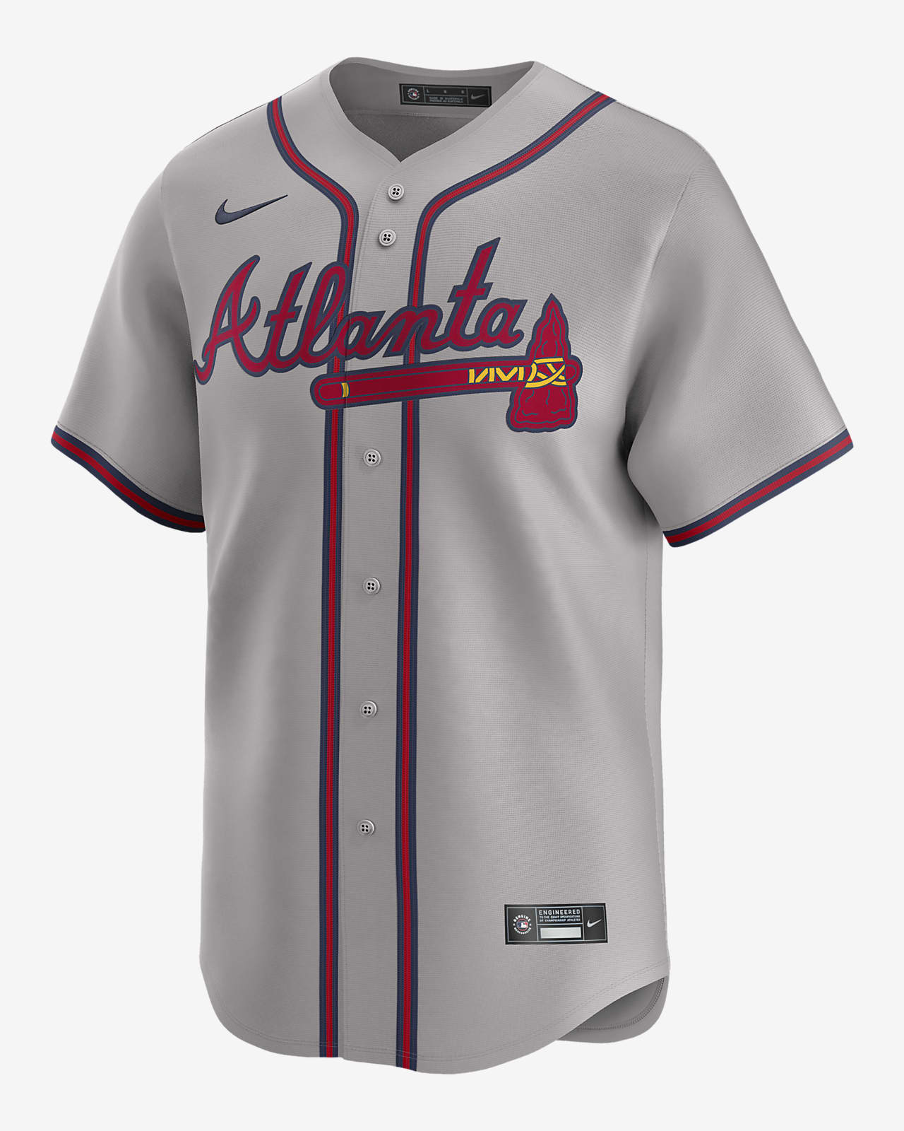 Atlanta Braves Ozzie Albies White 2021 MLB All-Star Game Patch Official Authentic Custom Jersey
