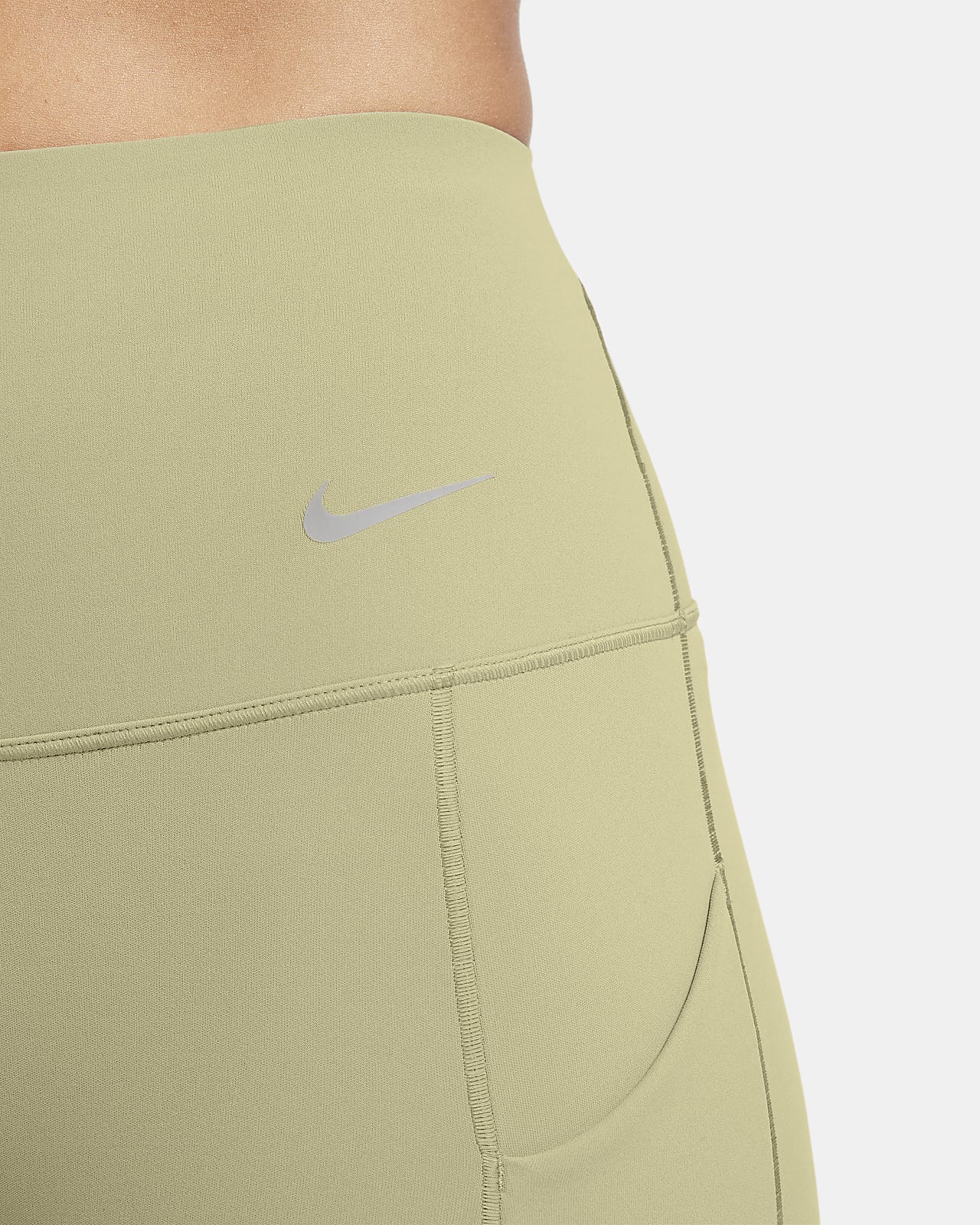 Leggings 7/8 plateado metalizado con acabado brillante icon clash one Nike  de color Negro