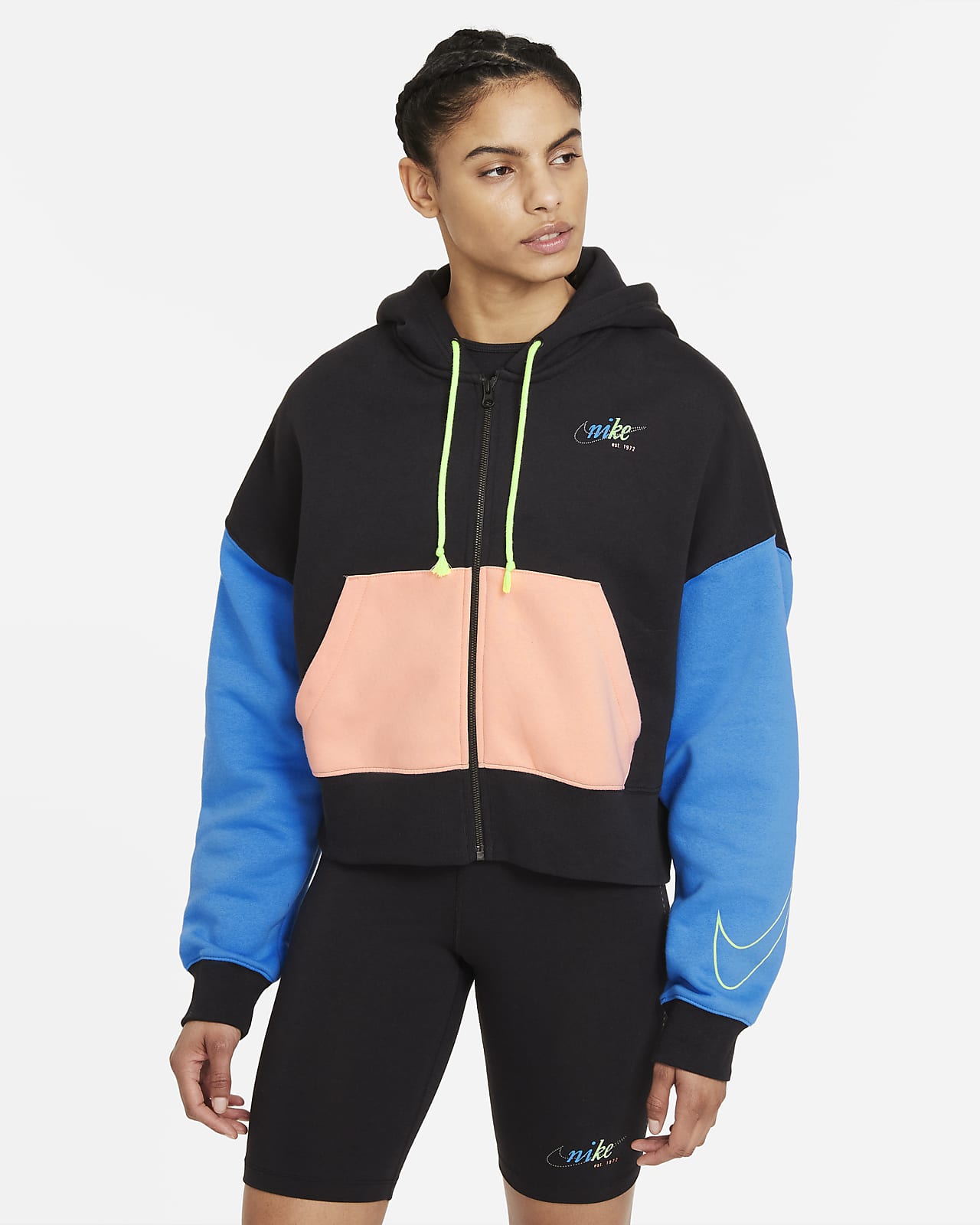 Sudadera con capucha de tejido Fleece con cierre completo para mujer Nike  Sportswear. Nike.com