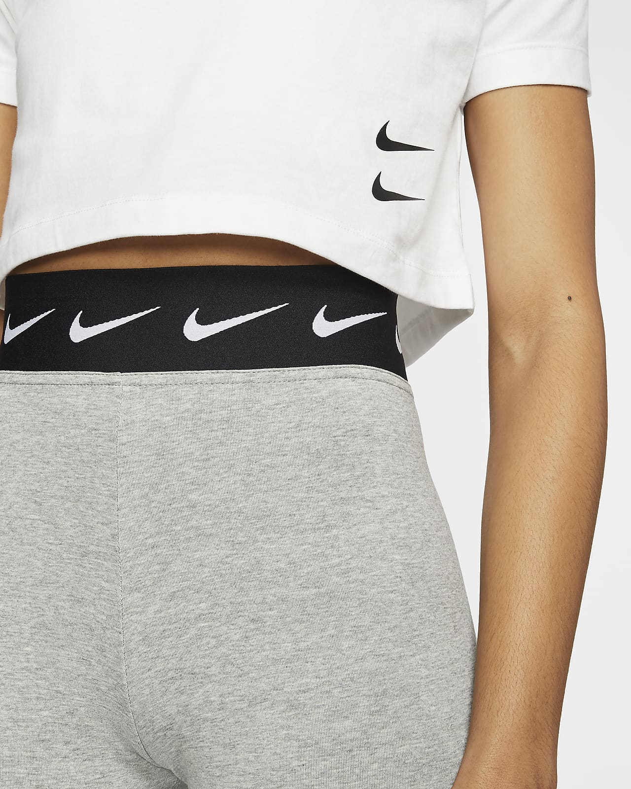 nike club leggings with swoosh logo