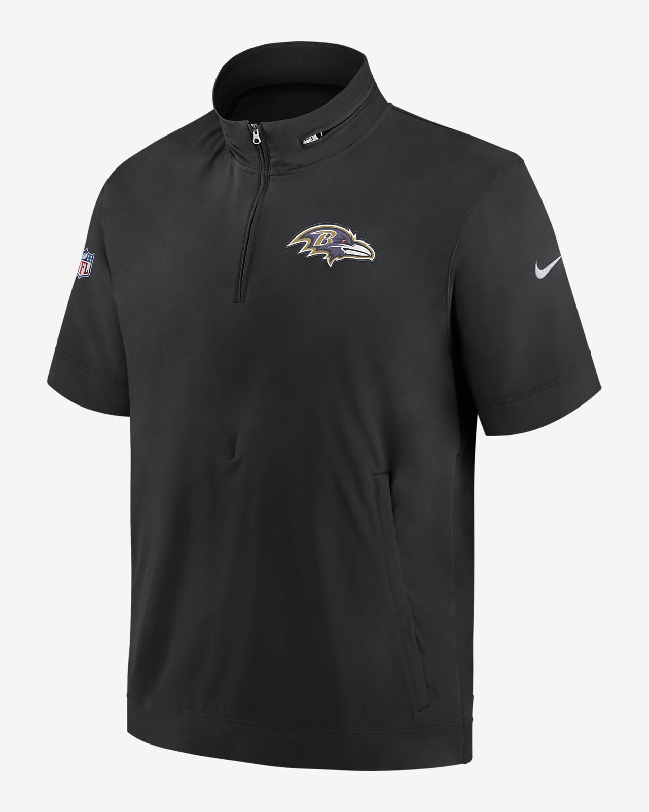 Chamarra de manga corta para hombre Nike Sideline Coach (NFL Baltimore Ravens)