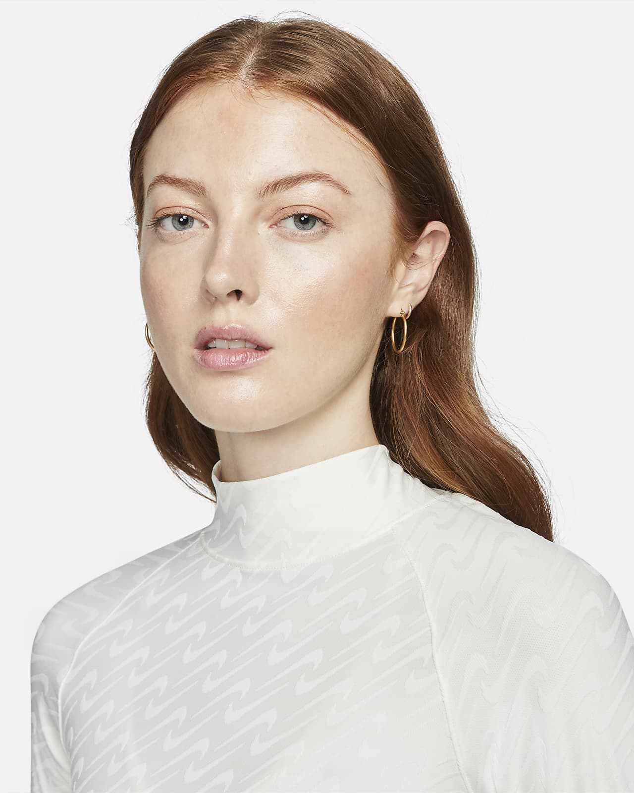 nike sportswear icon clash women's long sleeve top white