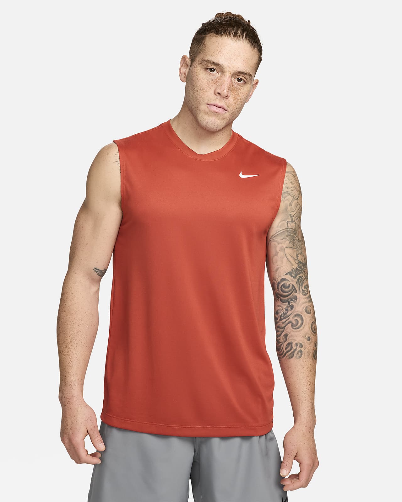 Men's Sleeveless Athletic Tee Shirt. Sizes XS-4XL