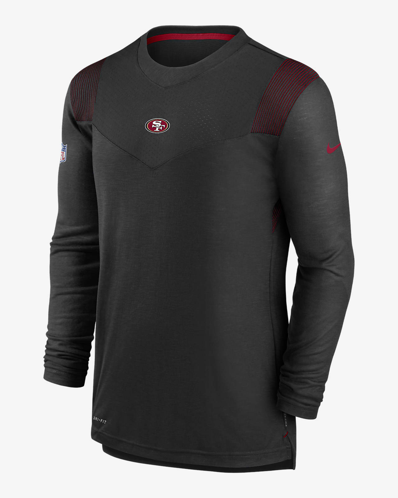 Lids San Francisco 49ers Nike Sideline Athletic Stack Performance Pullover  Hoodie - Black