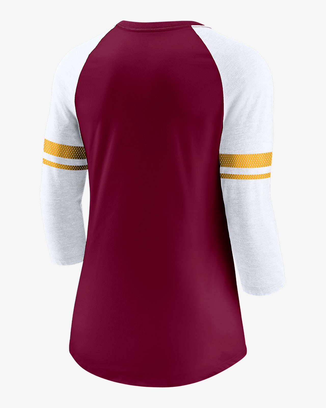 Custom White Crimson-Gold Authentic Raglan Sleeves Baseball Jersey