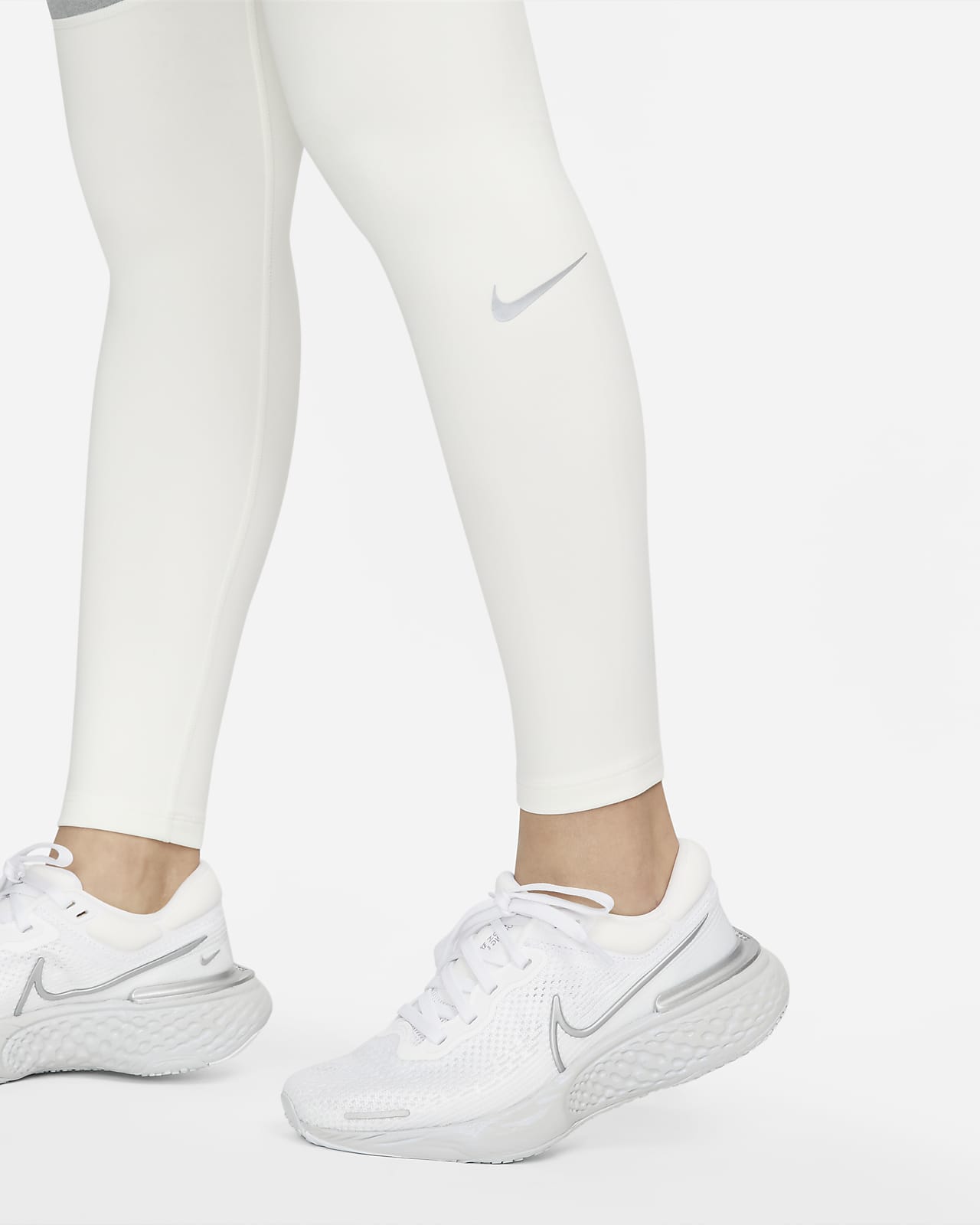 Nike Epic Fast Women's Mid-Rise Pocket Running Leggings, Gray, Size Small
