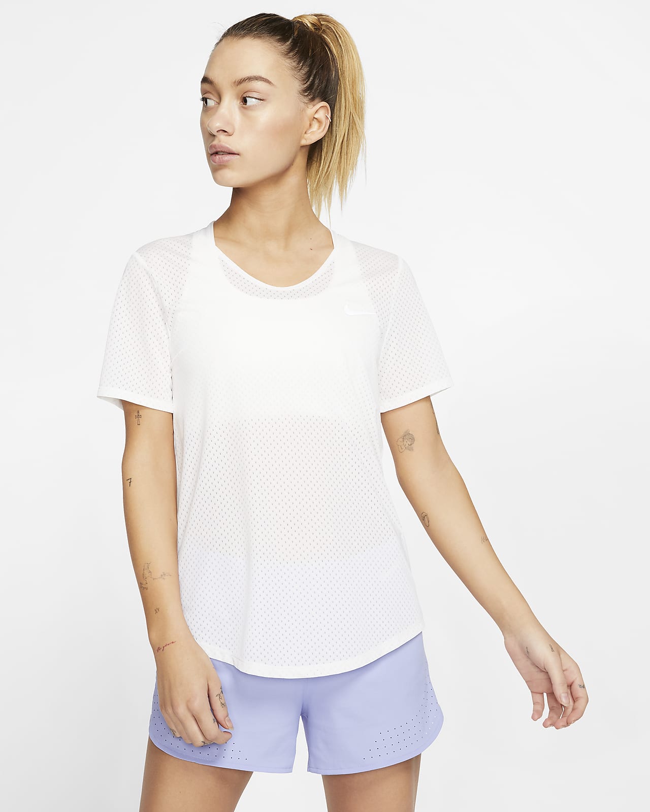 nike short sleeve running top