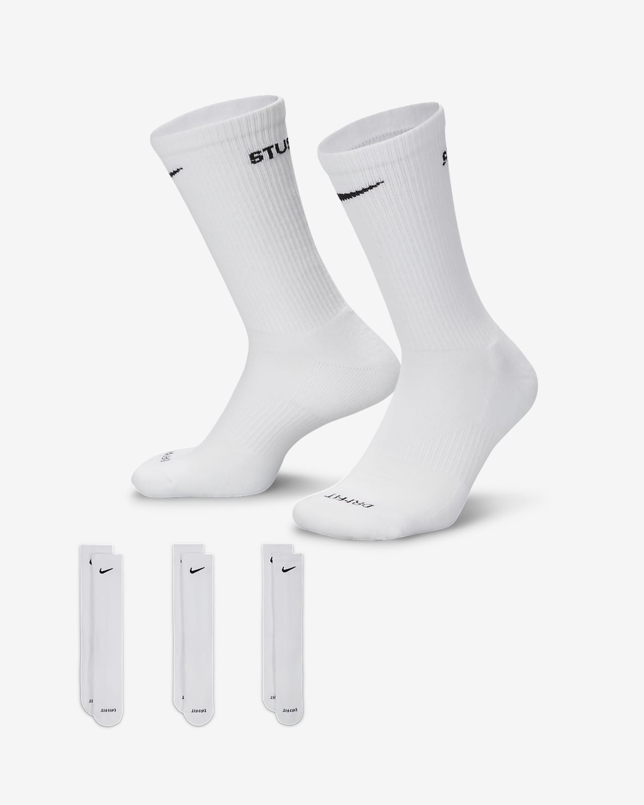 Nike Everyday Plus x Stüssy Cushioned Crew Socks (3 Pairs)