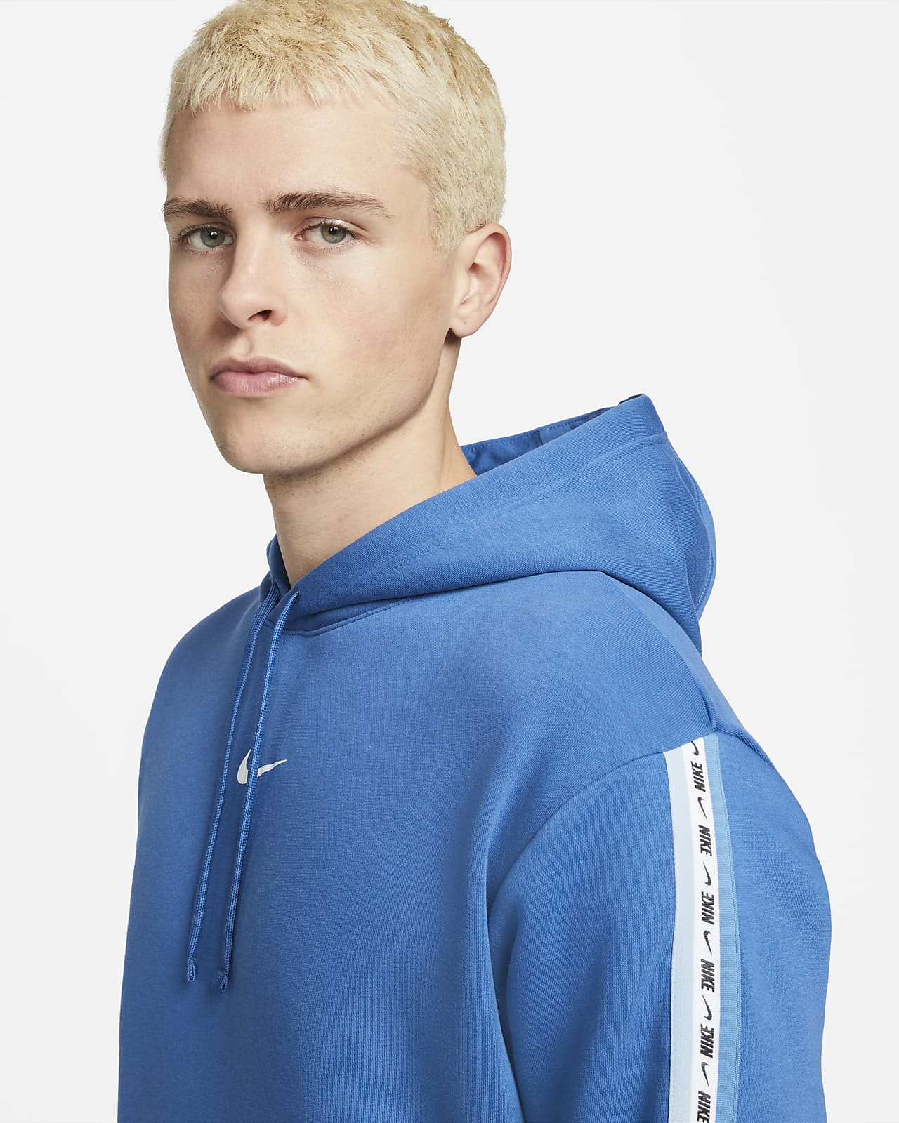 blue nike sportswear hoodie