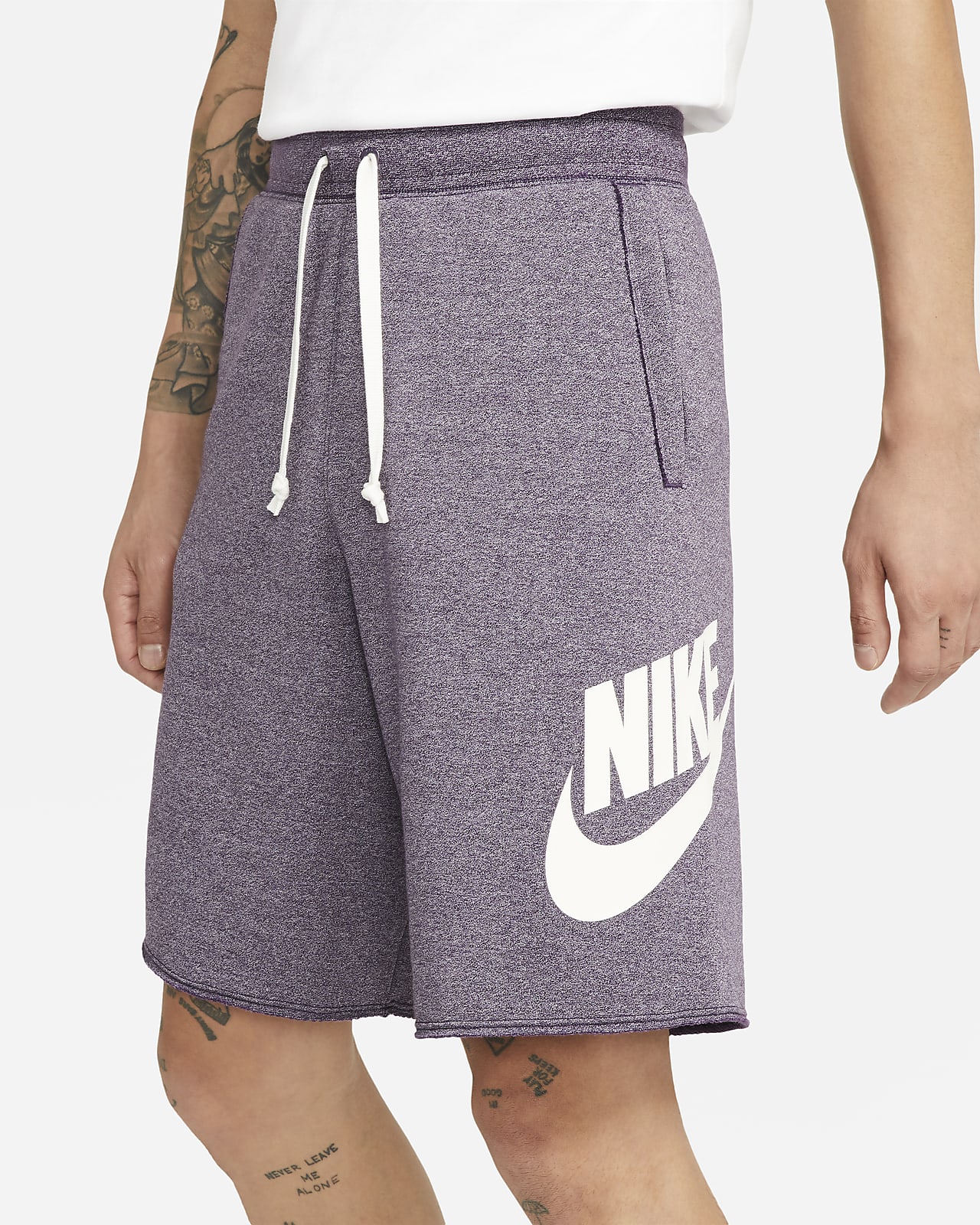 nike men's aw77 french terry alumni shorts