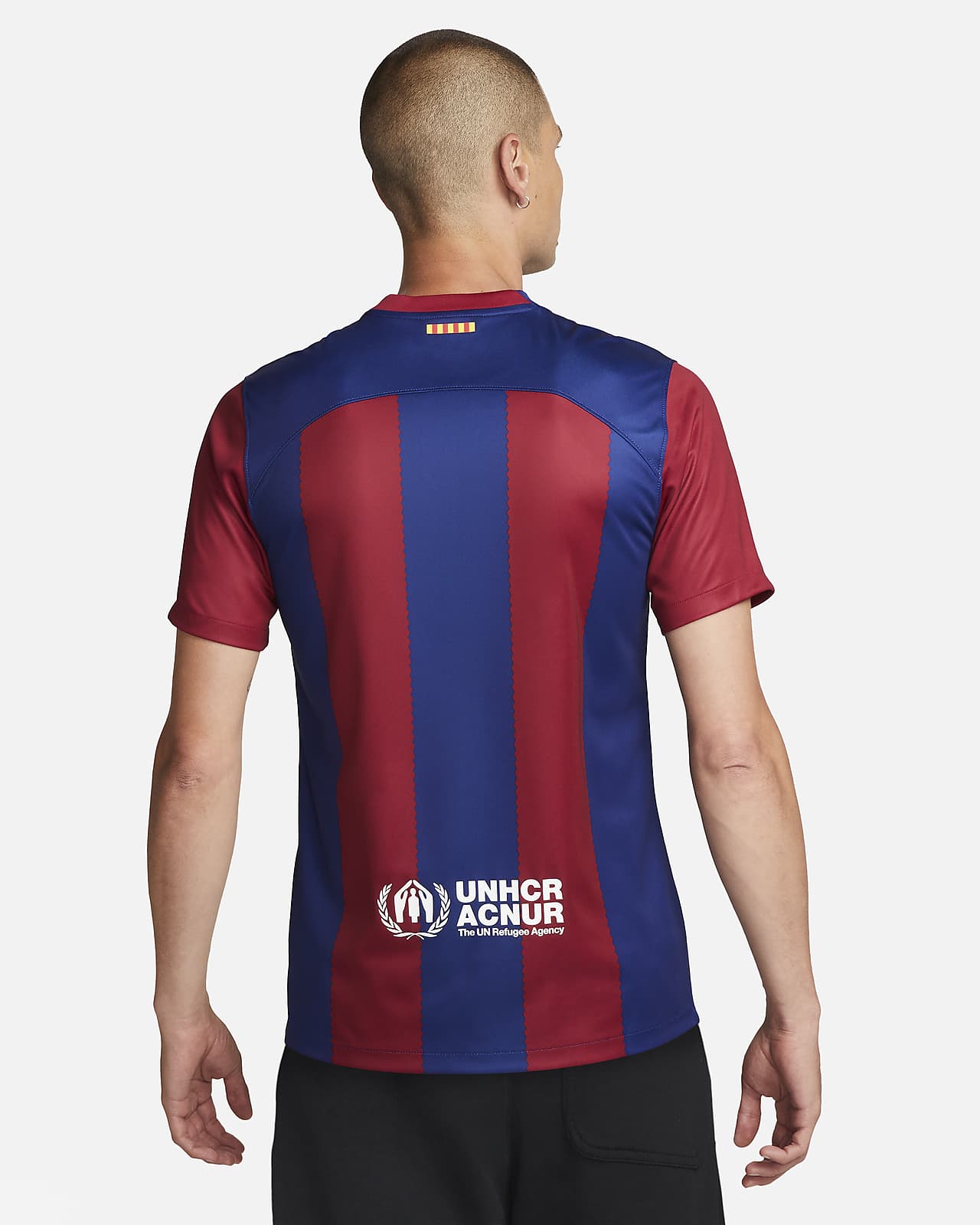 Turbina Ausencia Destello F.C. Barcelona 2023/24 Stadium Home Men's Nike Dri-FIT Football Shirt. Nike  LU